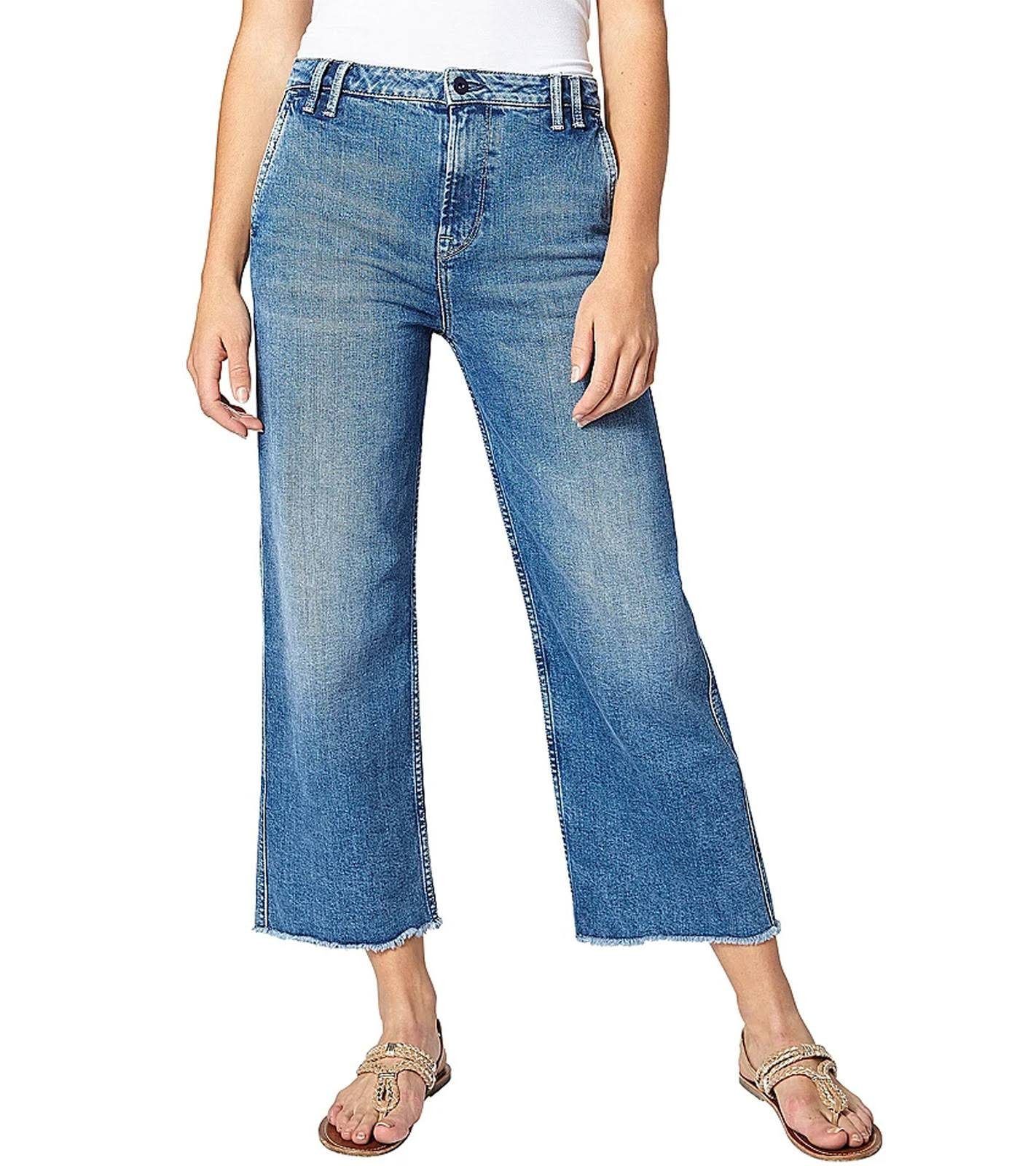 Pepe Jeans Regular-fit-Jeans »Pepe Jeans Patsy Jeans lockere Denim-Culotte  für Damen Mode-Hose Blau« online kaufen | OTTO