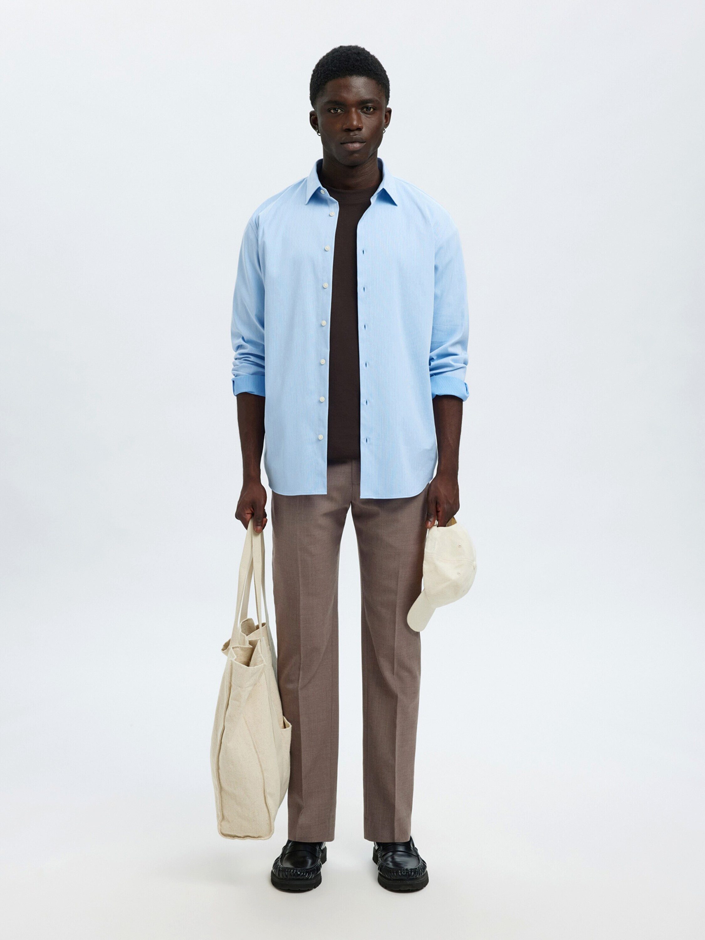 Selected Bügelfaltenhose SLH-Theo (1-tlg)