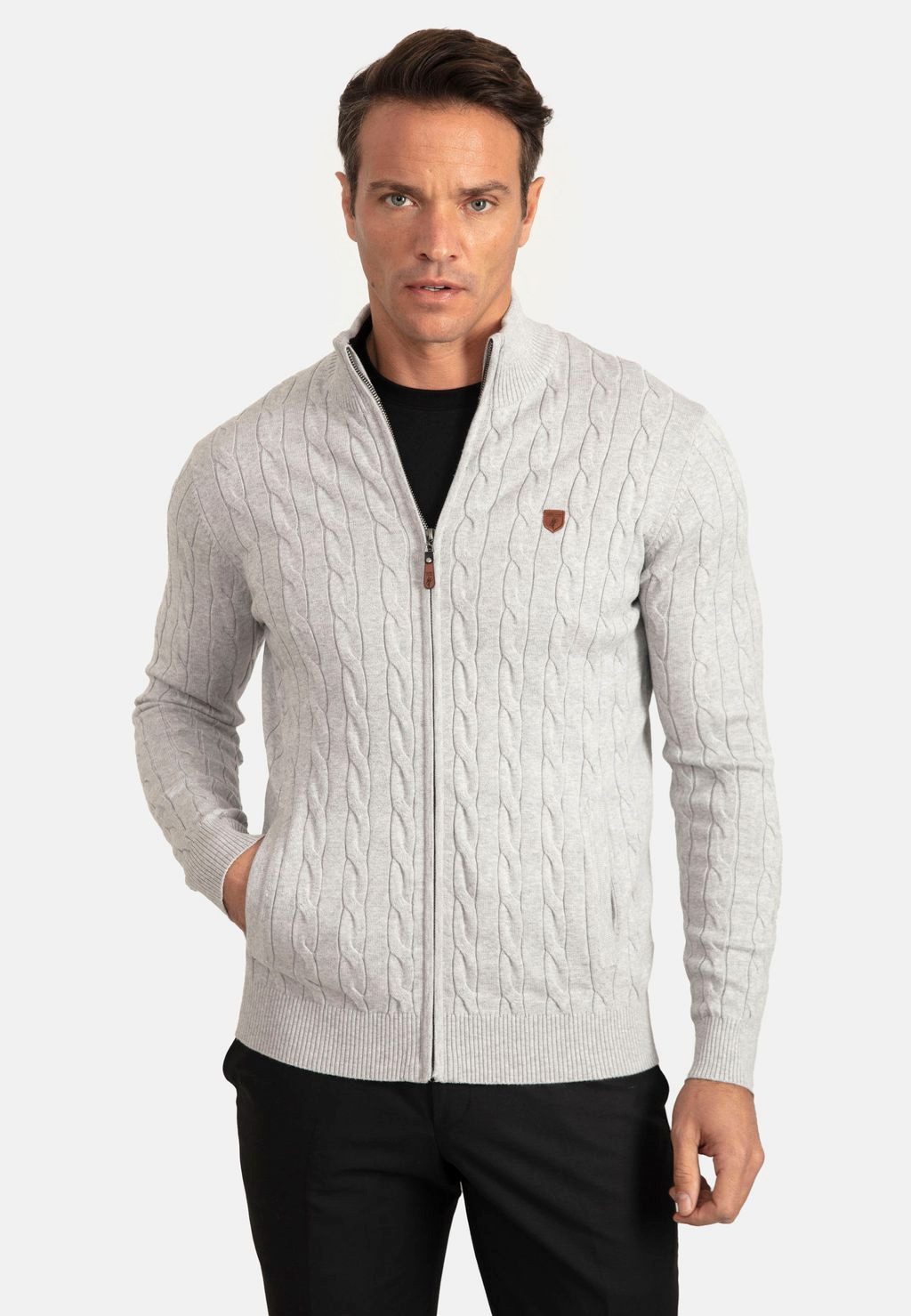 Jacey Quinn Cardigan Braided Full Zip günstig online kaufen