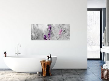 Pixxprint Glasbild schöner Lavendel, schöner Lavendel (1 St), Glasbild aus Echtglas, inkl. Aufhängungen und Abstandshalter