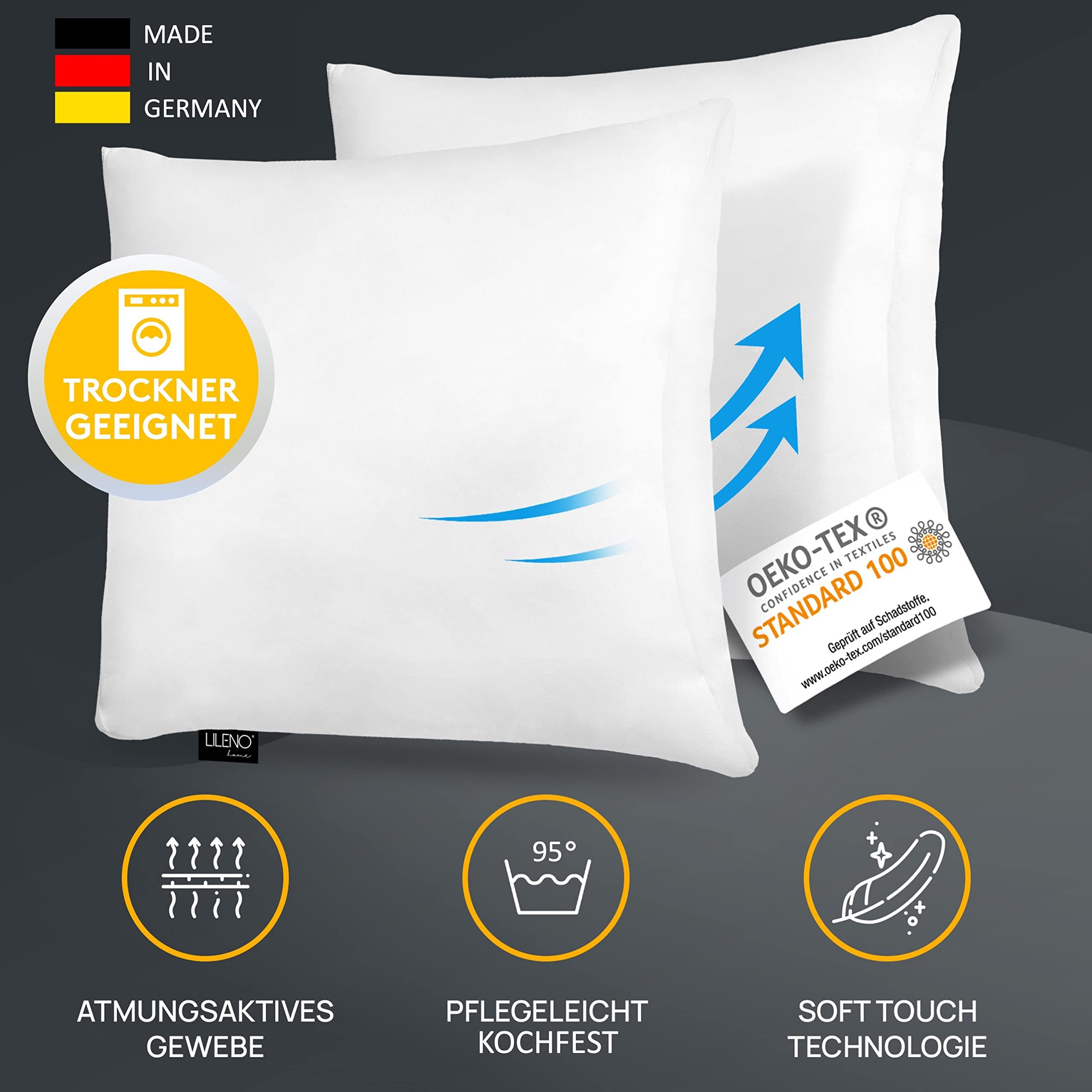 LILENO HOME Microfaserkissen - geeignet für Allergiker, in verschiedenen Gr günstig online kaufen