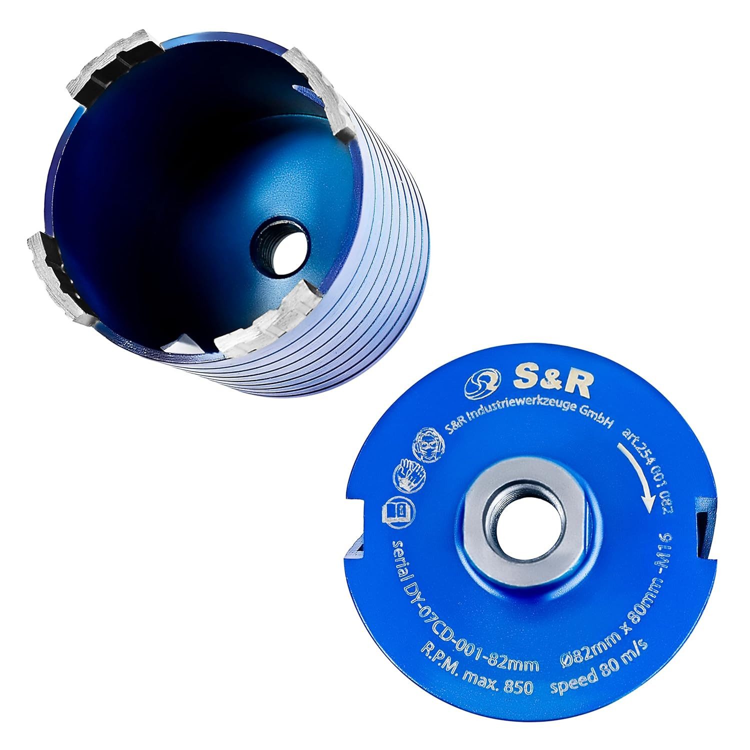 S&R Bohrkrone Diamantbohrkrone 82mm, Segmenthöhe 10mm, günstig online kaufen