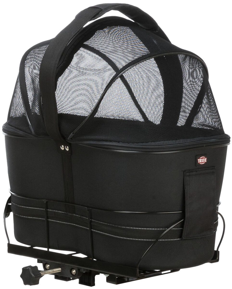 TRIXIE Tierfahrradkorb Fahrradkorb für Gepäckträger - schwarz - 29 × 42 × 4 günstig online kaufen
