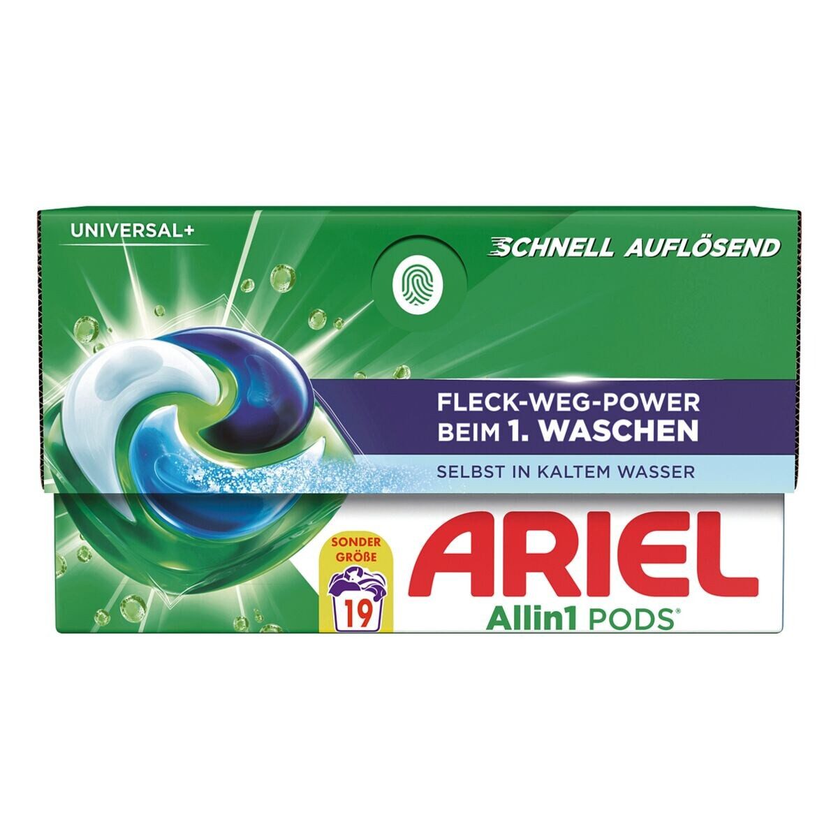 ARIEL Allin1 PODS Universal+ Vollwaschmittel (19 WL / 19 Pods)