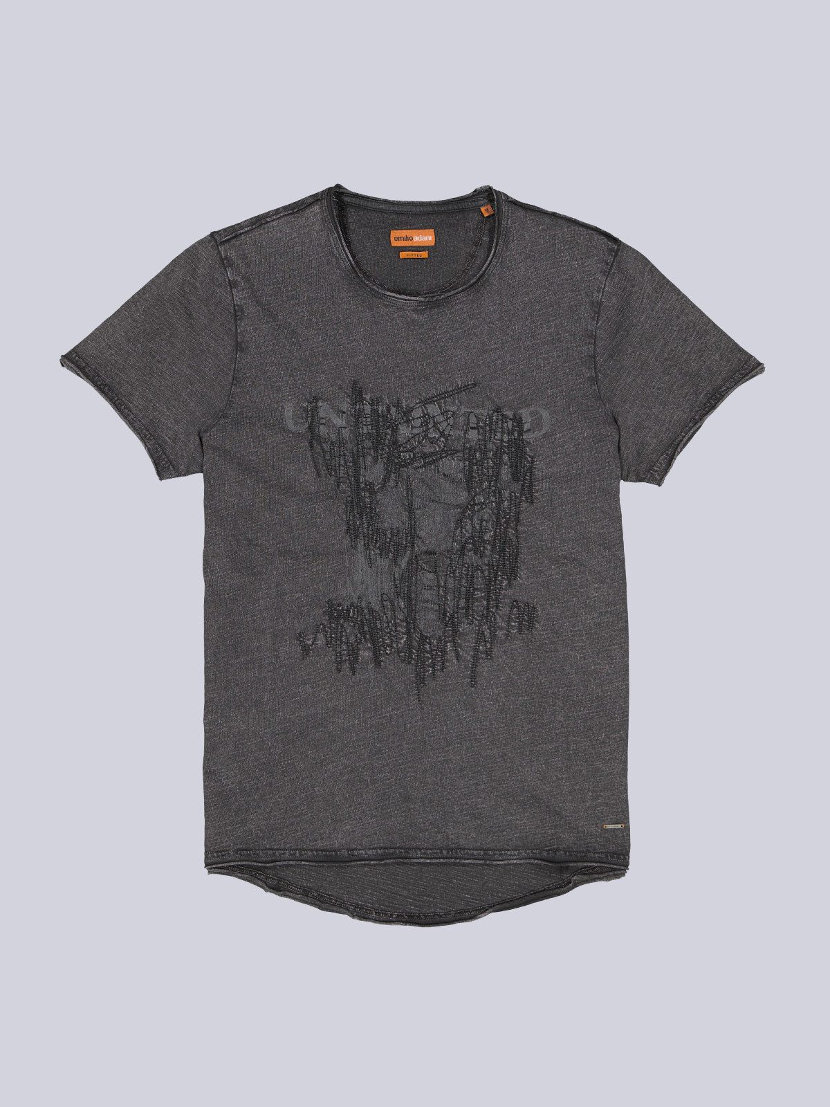 T-Shirt Herren T-Shirt uni, Schwarz
