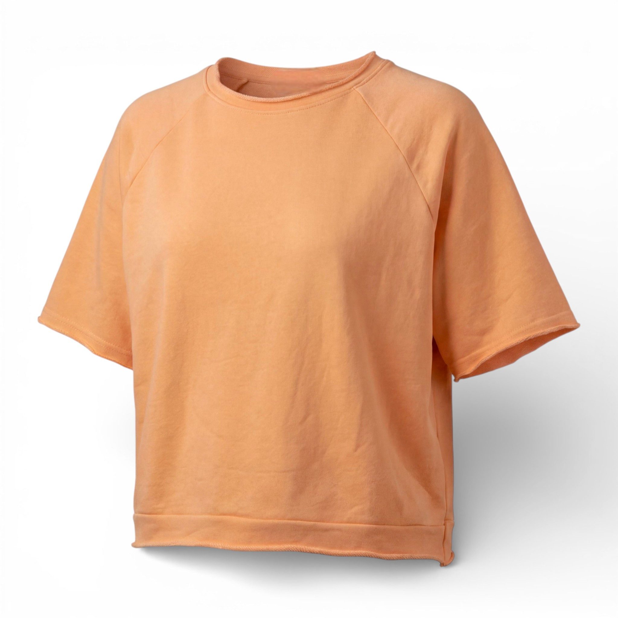 T-Shirt Damen Strand Sweatshirt Baumwoll Shirt Raglan Kurzarm