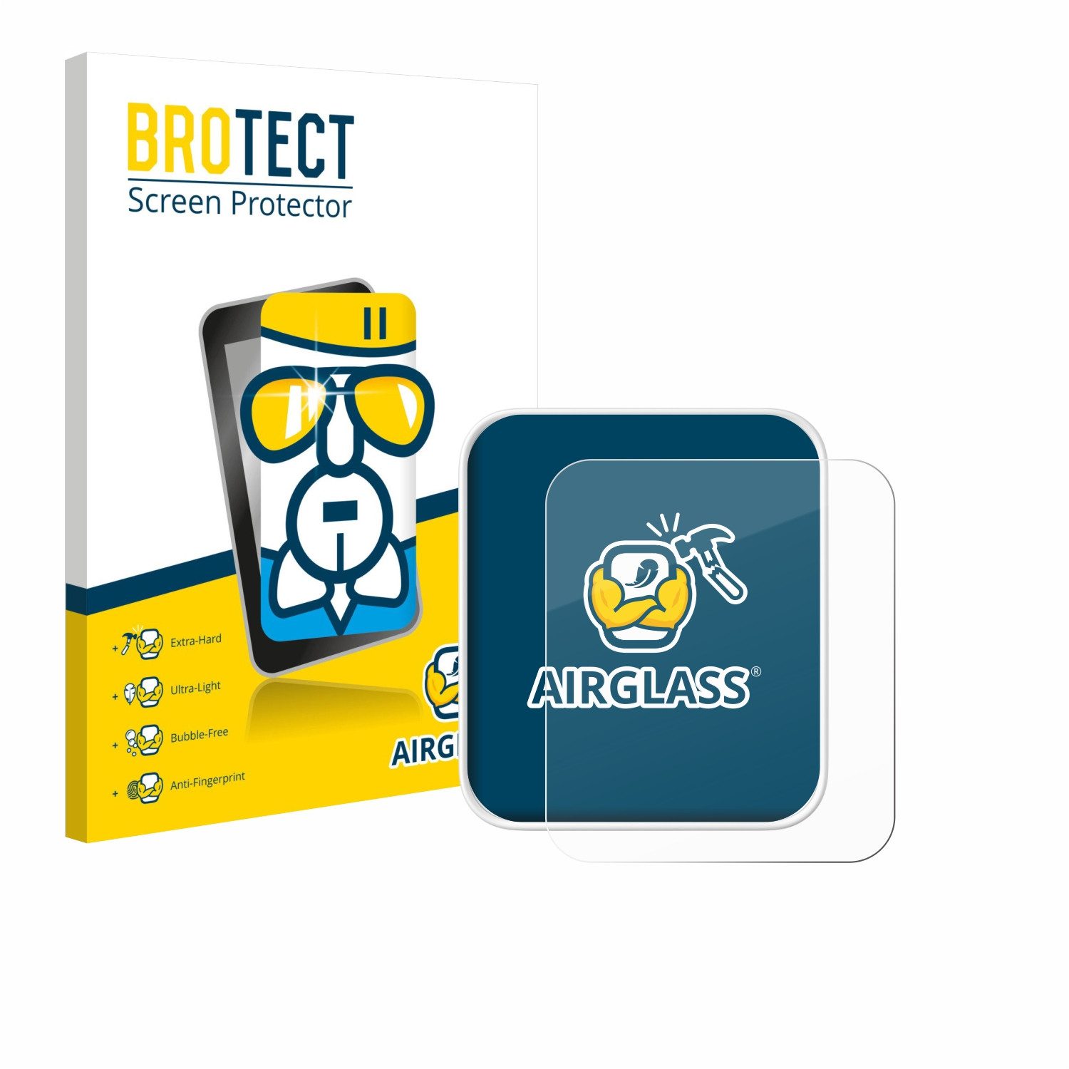 BROTECT Displayschutzglas Folie für SwitchBot Hub 2, Schutzfolie Glas Panzer Display Schutz klar