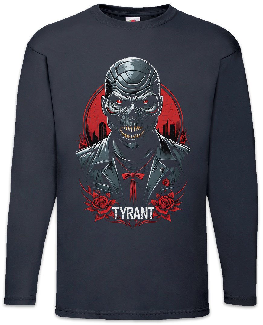 Langarmshirt Oldschool Tyrant Langarm T-Shirt Evil Horror Racoon Resident City