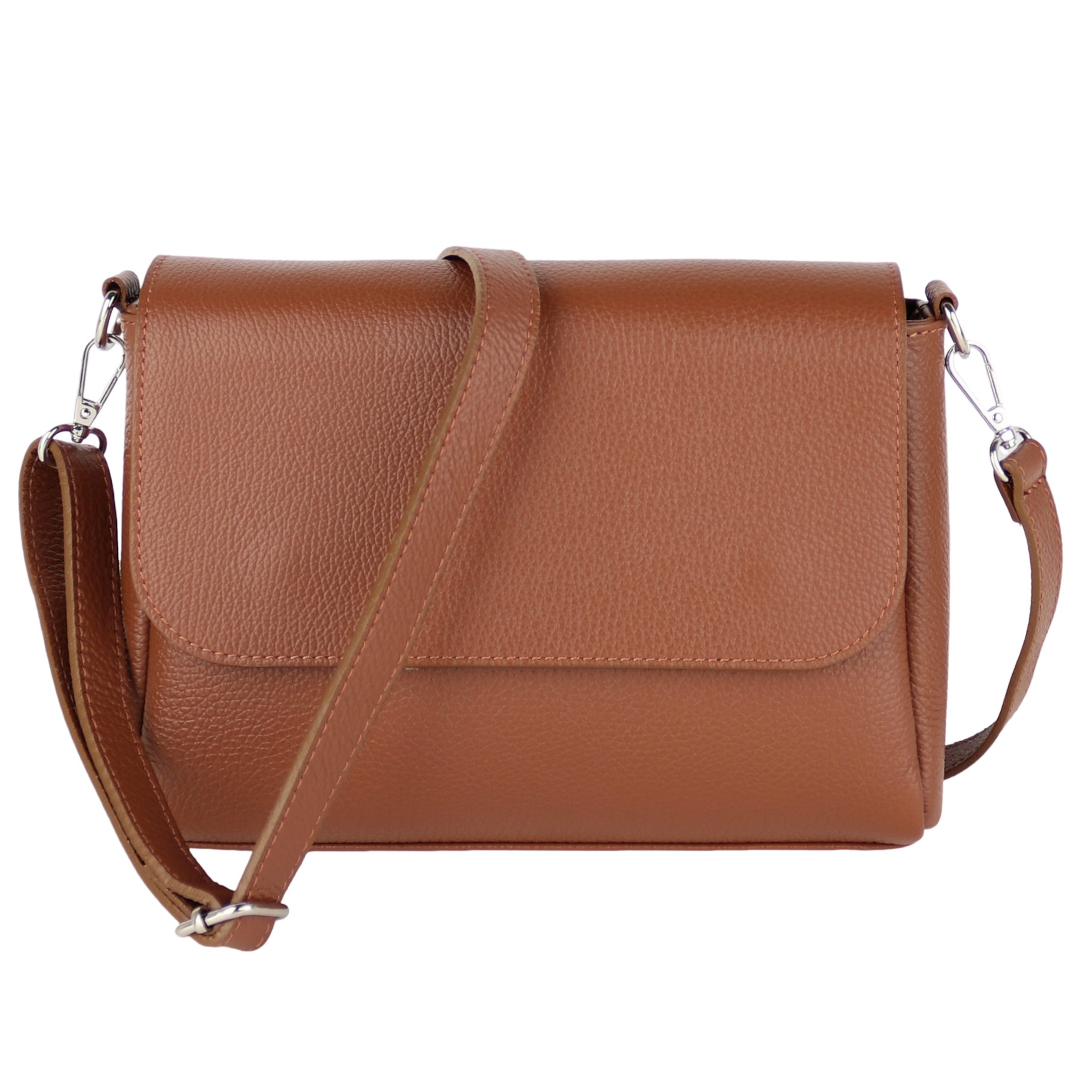 Umhängetasche Damen, Crossbody Bag, Echtleder Made in Italy