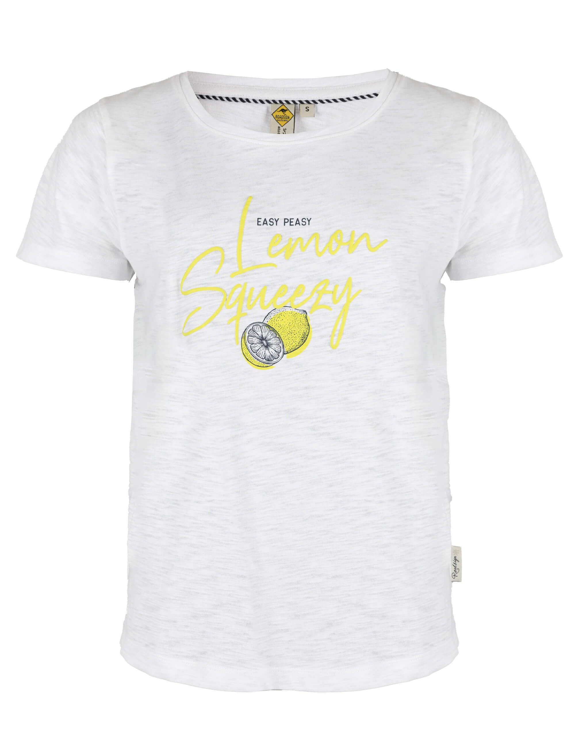 ROADSIGN australia T-Shirt Lemon (1, 1-tlg., 1) mit Zitronenprint aus reiner Baumwolle, luftig für warme Tage