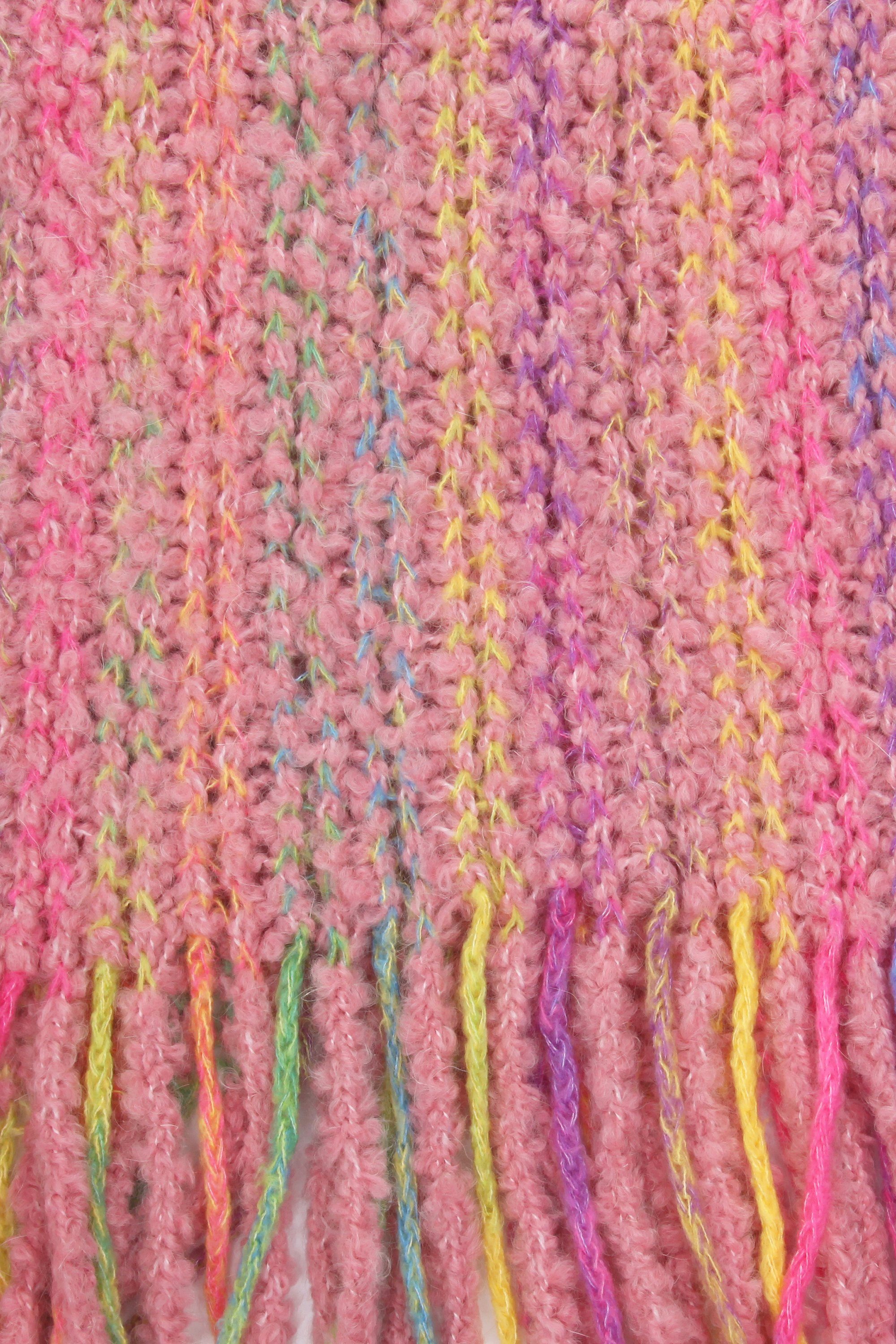 COLLEZIONE ALESSANDRO Modeschal Chadia, (1-St), grob gestrickt mit Fransen