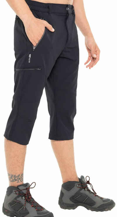 Kaymountain Trekkinghose Herren Trekking Wander Outdoor Capri 3/4 Hose Utah CL Navi 56