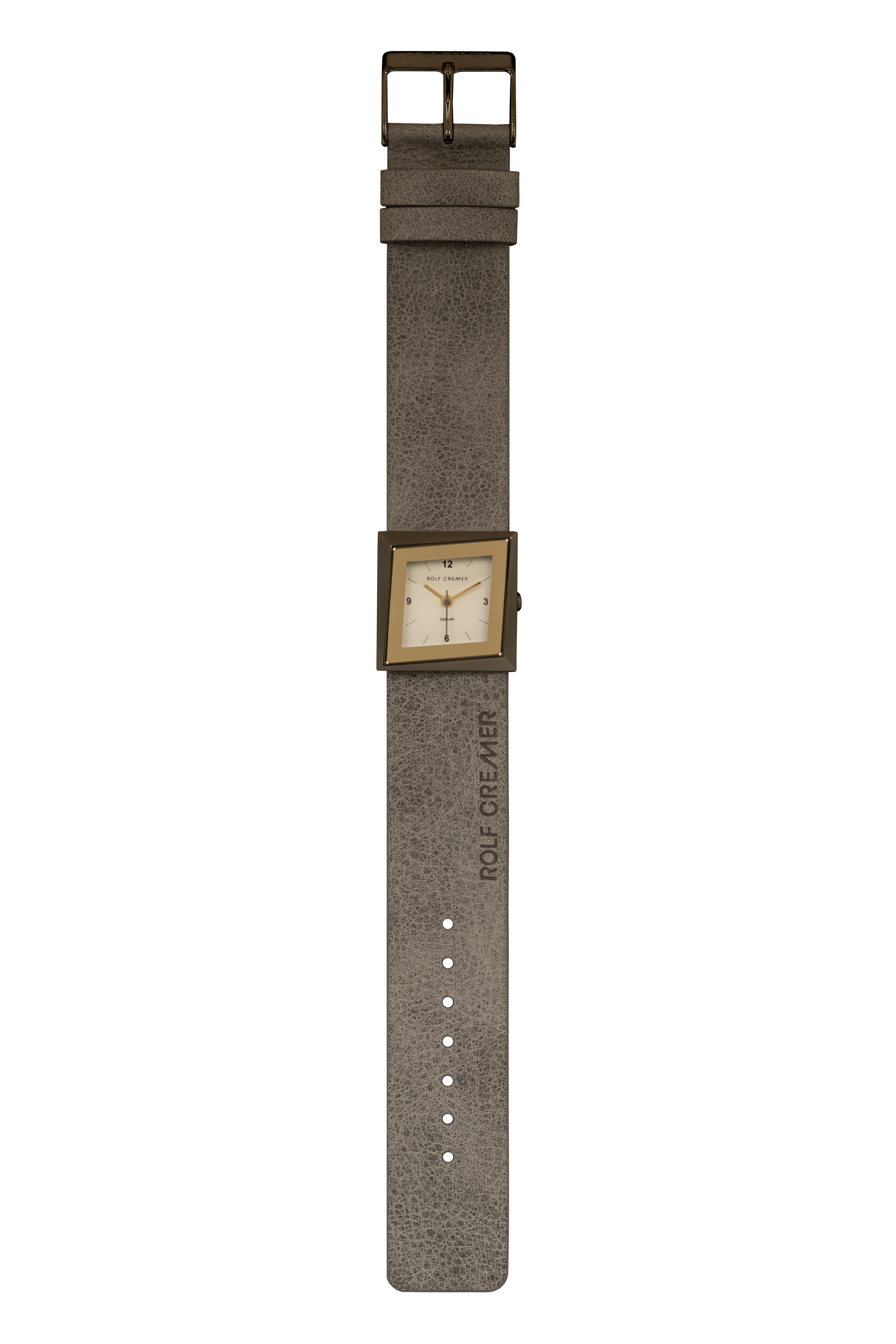 Rolf Cremer Quarzuhr Rolf Cremer Damenuhr ELEGANZA SAPHIR 509105 Edelstahl, Leder, Stone, (1-tlg)
