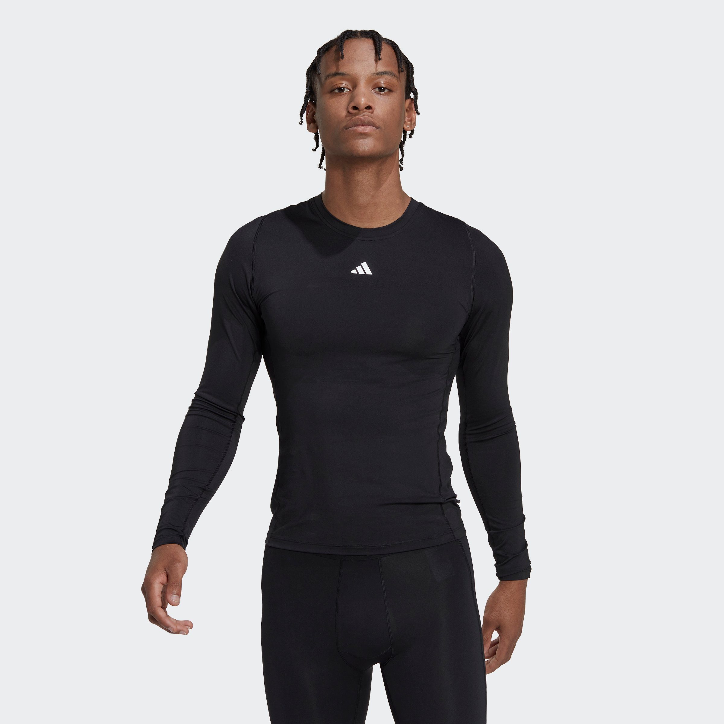 adidas Performance Funktionsshirt Black TRAINING LONGSLEEVE TECHFIT