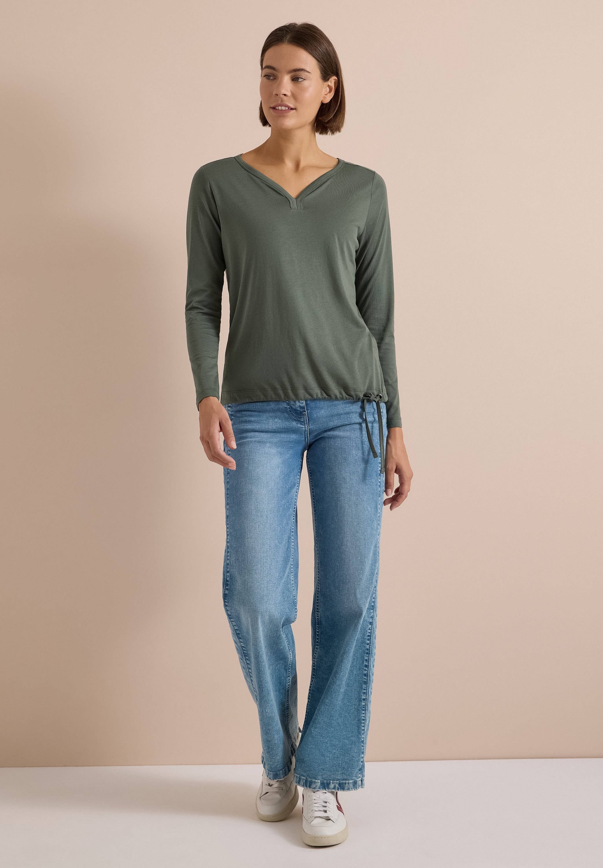 CECIL Langarmshirt mit Tunnelzug am Saum – Bild 3 von 5