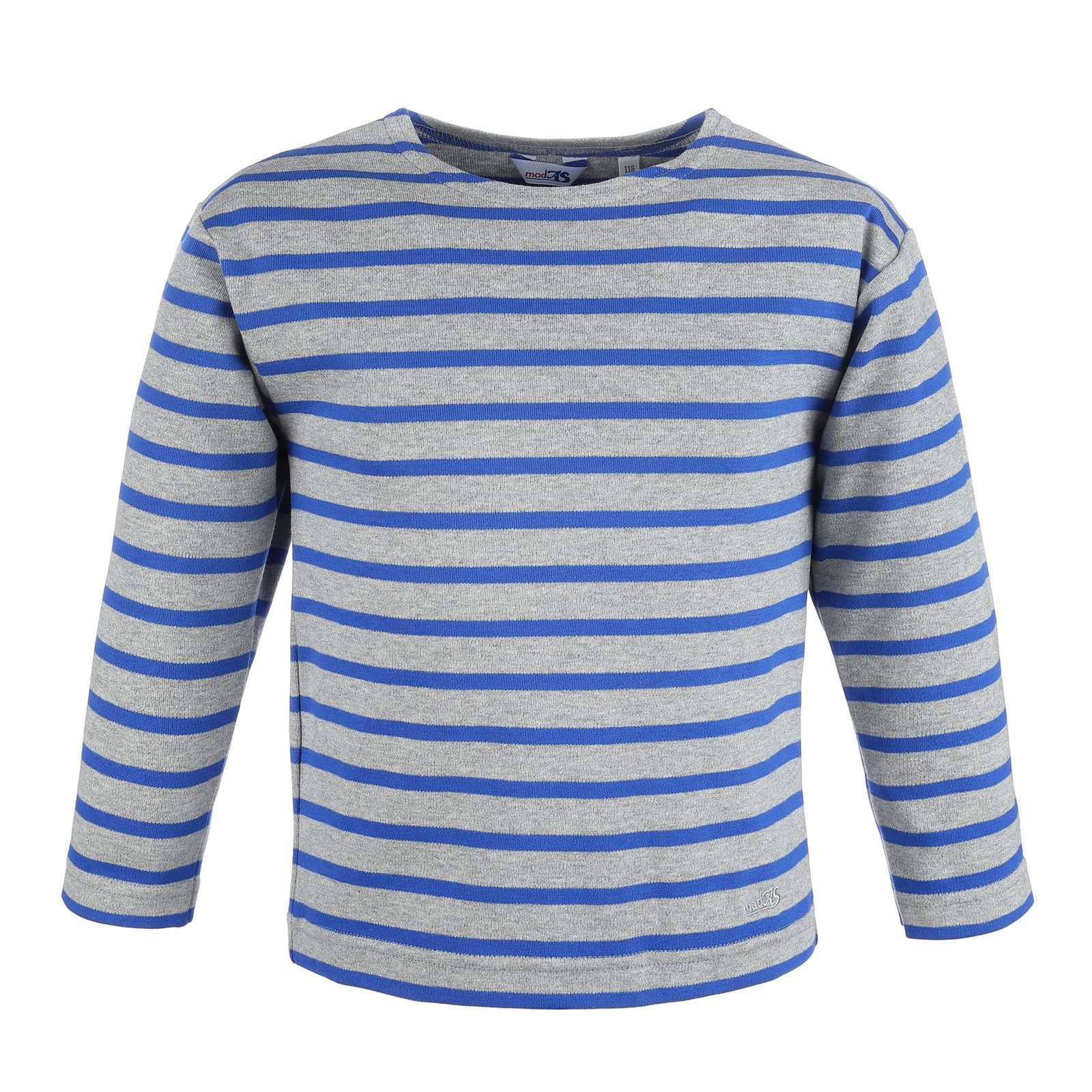 modAS Langarmshirt 2520 Bretonisches Shirt für Kinder Longsleeve mit Streifen Mädchen Jungen