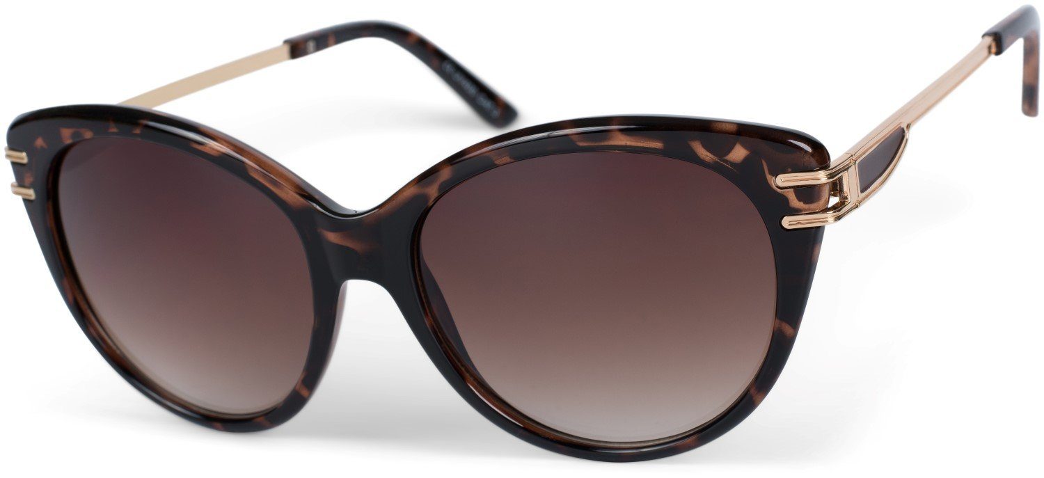 Sonnenbrille Cat-Eye Schmetterling Sonnenbrille mit Metallbügel