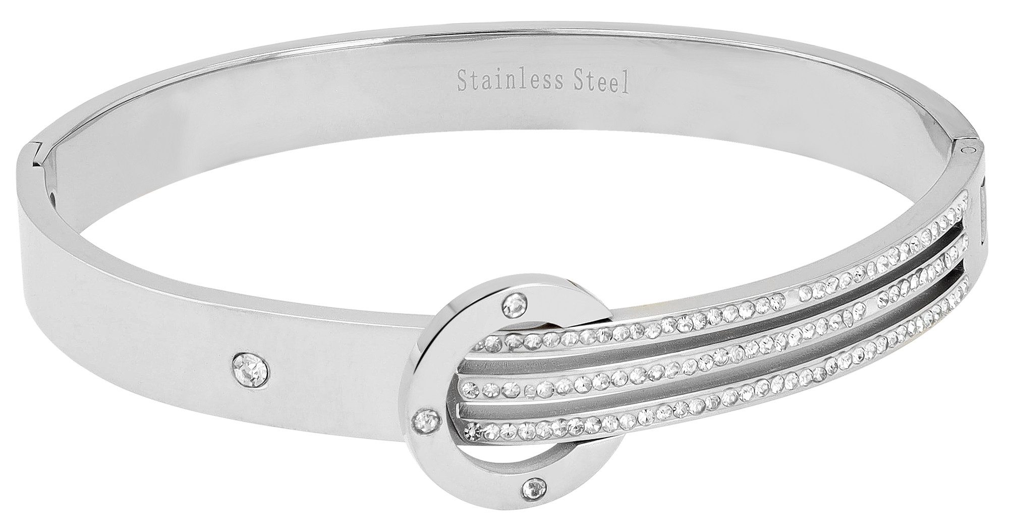 Armband Liora Edelstahl, festlicher Armreif, Bangle, Geschenk