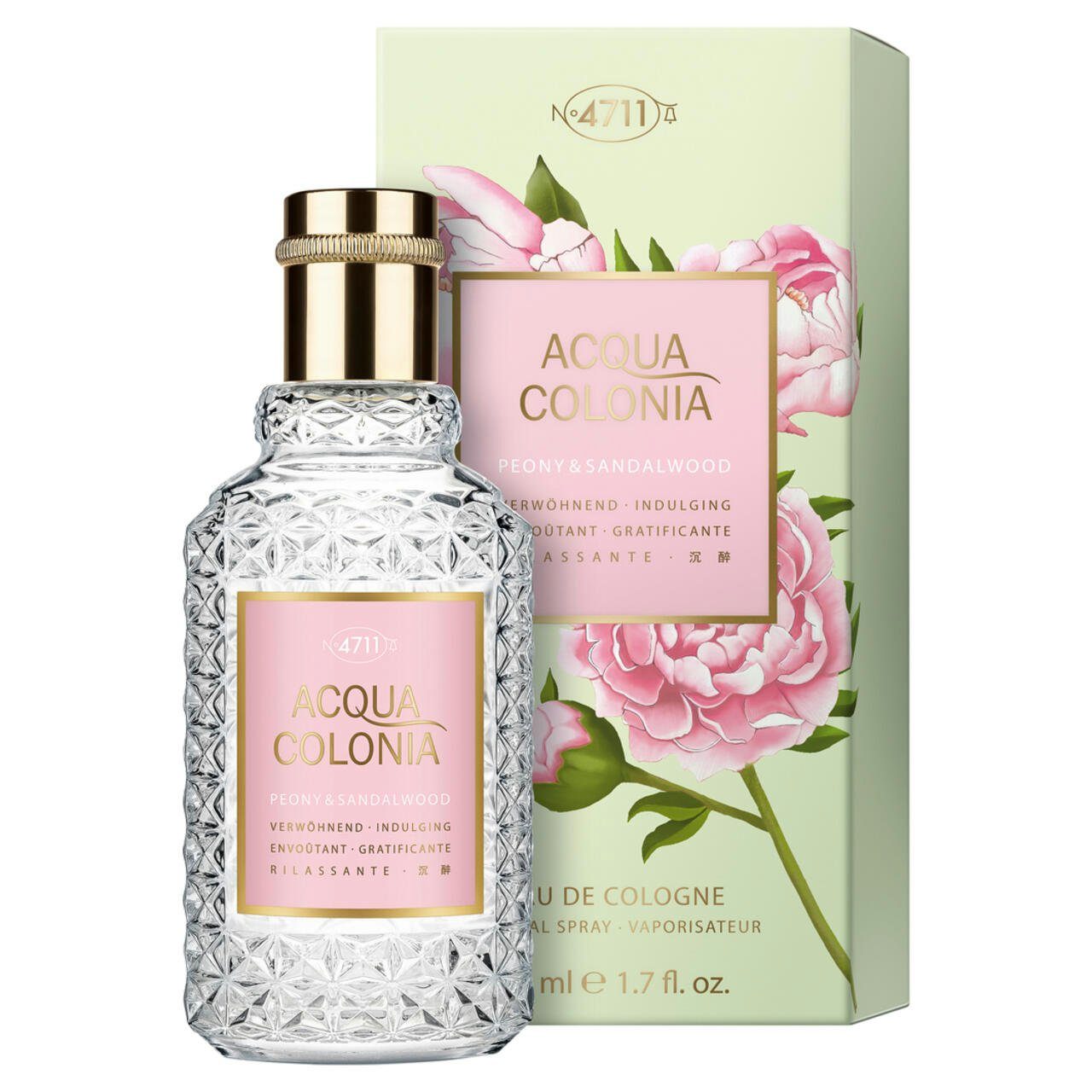 4711 Acqua Colonia Eau de Cologne Peony & Sandalwood EdC Nat. Spray, Unisex Duft, floral, holzig