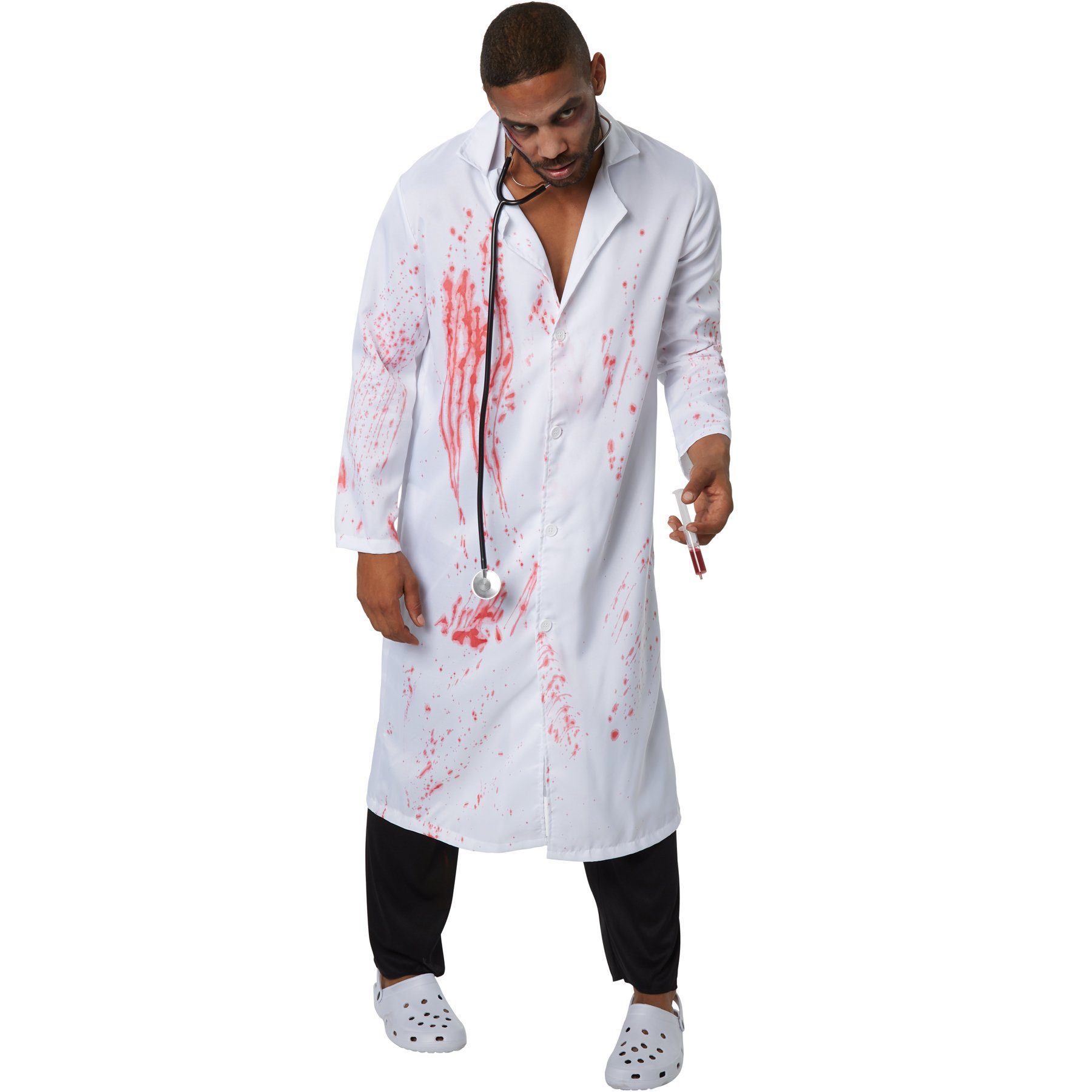 dressforfun Kostüm Herrenkostüm Gruseliger Zombie Doktor, Zweiteiliges Outfit in Arztoptik