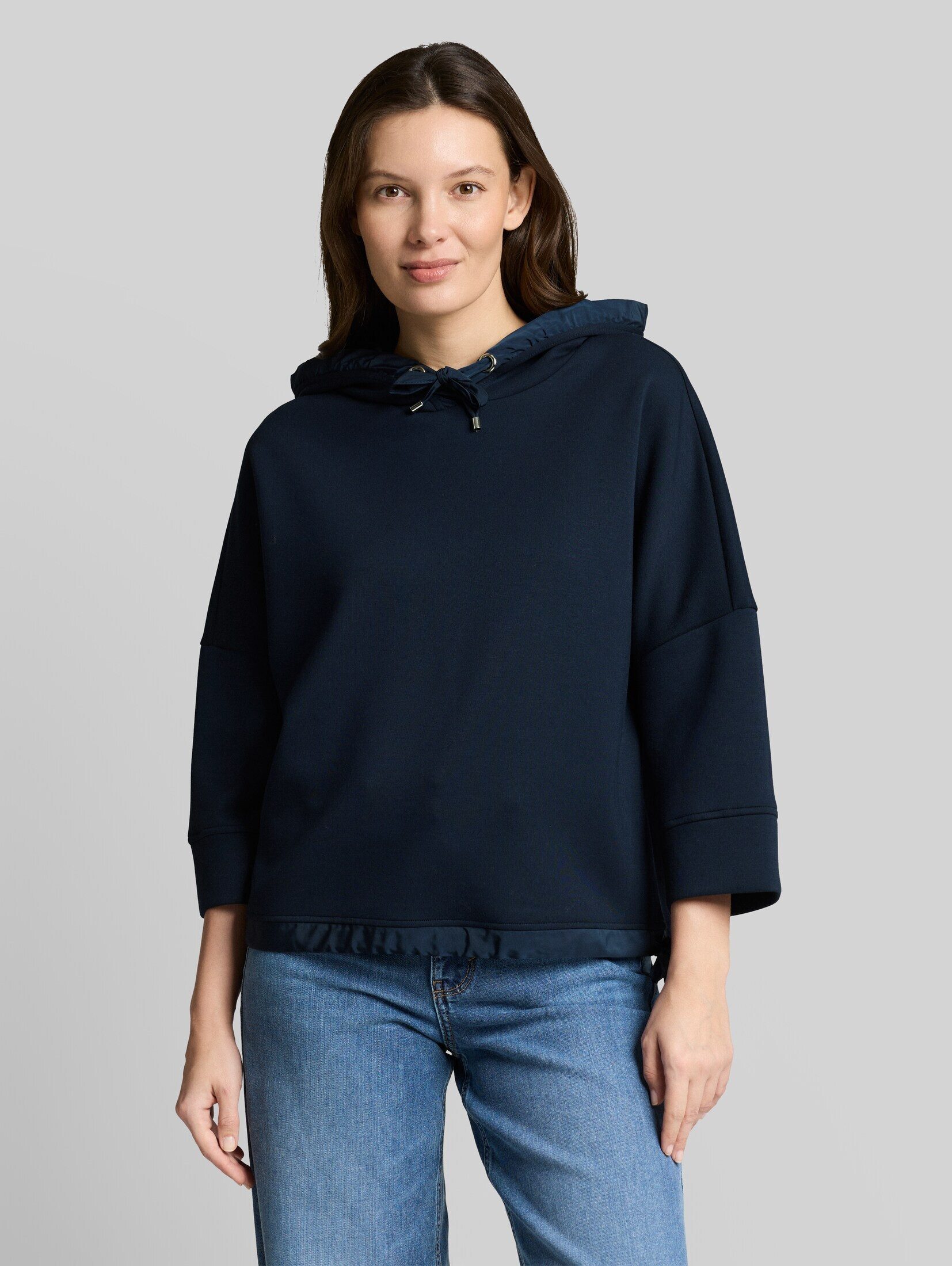 TOM TAILOR Sweatshirt Strick & Sweatshirts Hoodie Sweatshirt aus Scuba