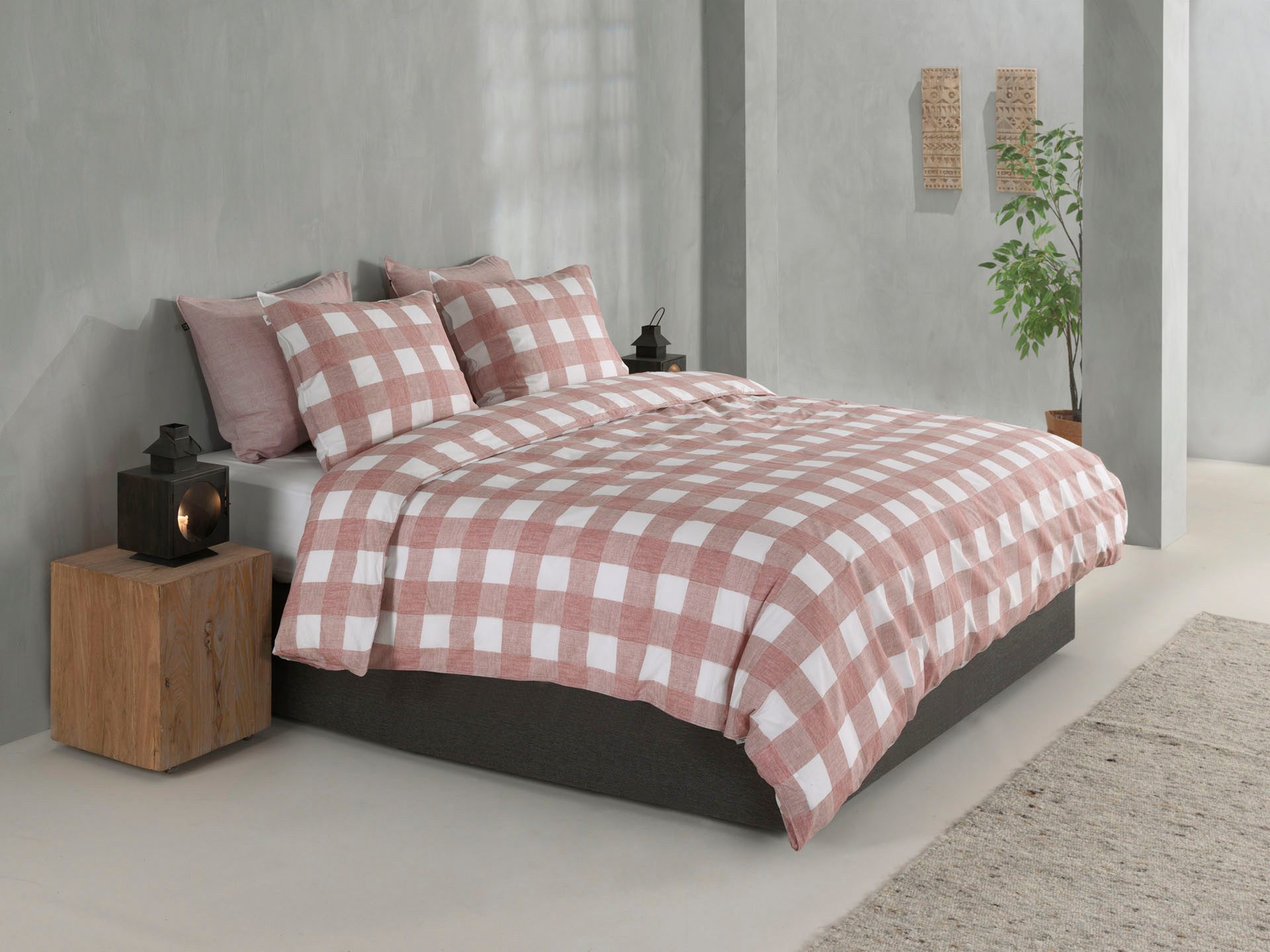 ZO HOME Bettwäsche Quattro-di-Lino, Renforcé, 1 teilig, Bettwäsche aus 100% Baumwolle, hochwertige Renforcé