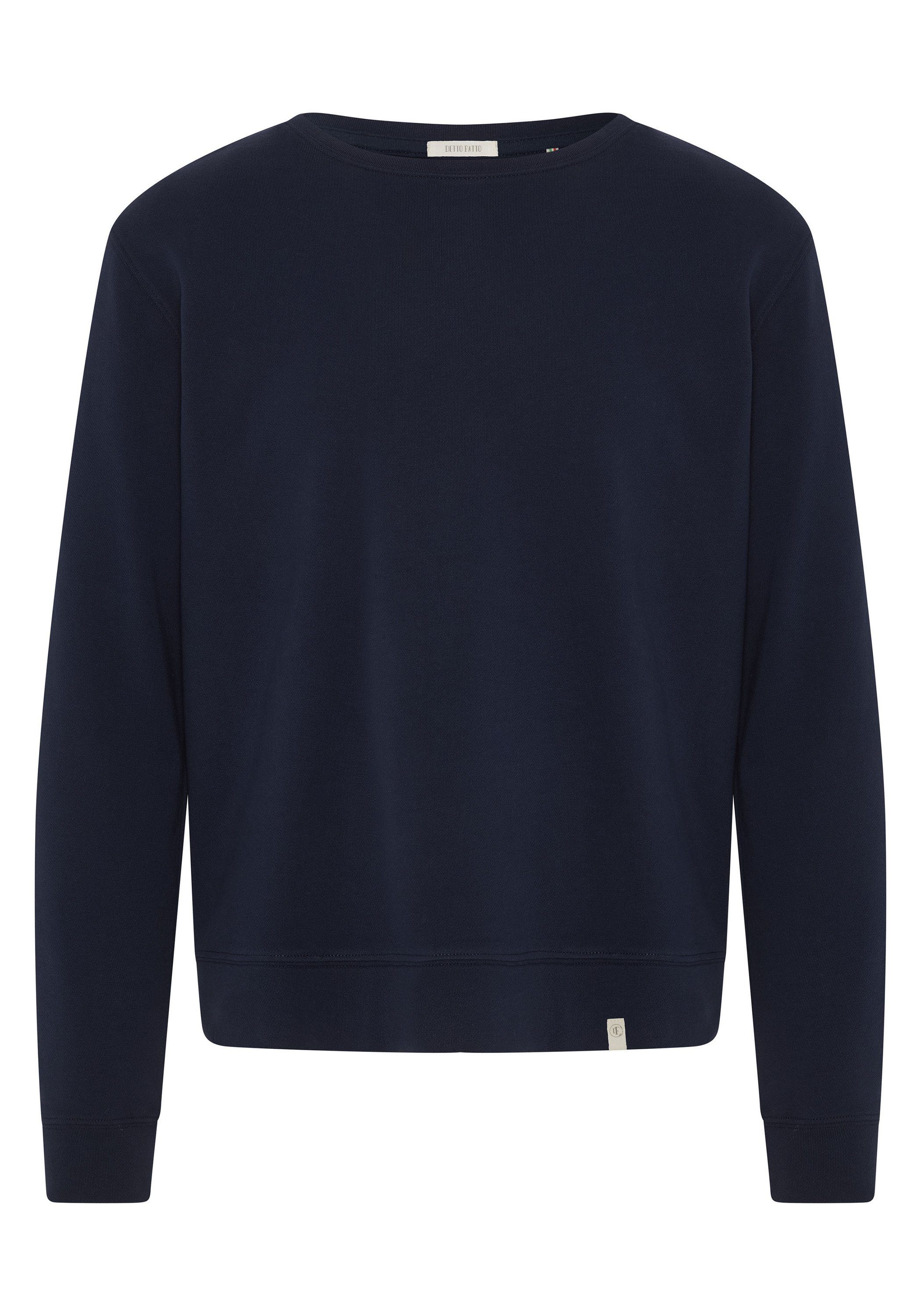 Detto Fatto Sweatshirt im cleanen Design 19-3924 Night Sky