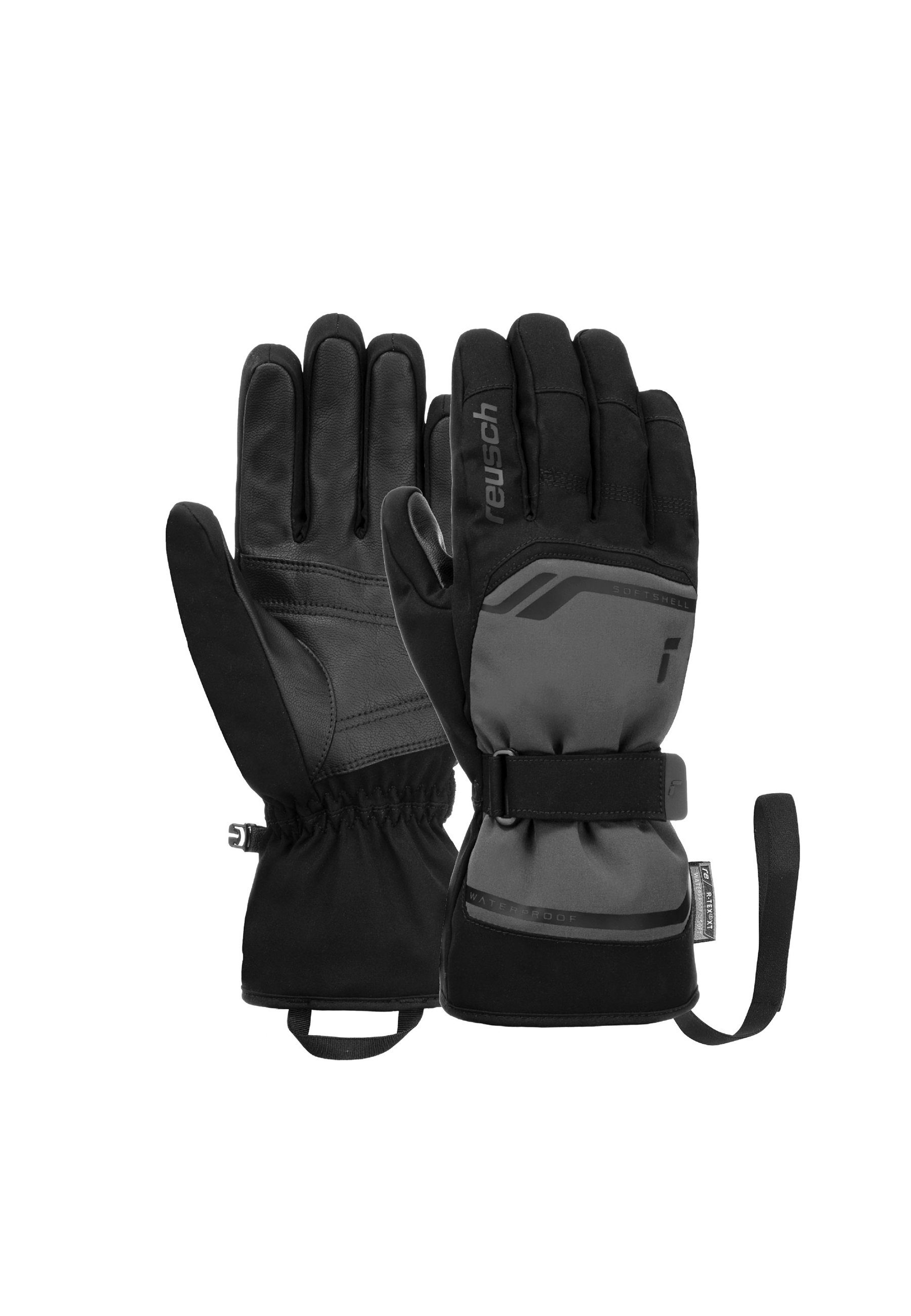 Reusch Skihandschuhe Primus R-TEX® wasserdicht und XT warm, atmungsaktiv grau-schwarz sehr