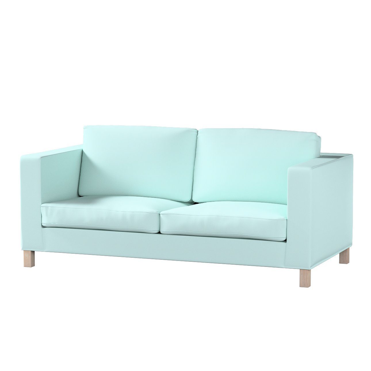 Sofahusse Karlanda Schlafsofa Dekoria Panama, kurz, Cotton hellblau