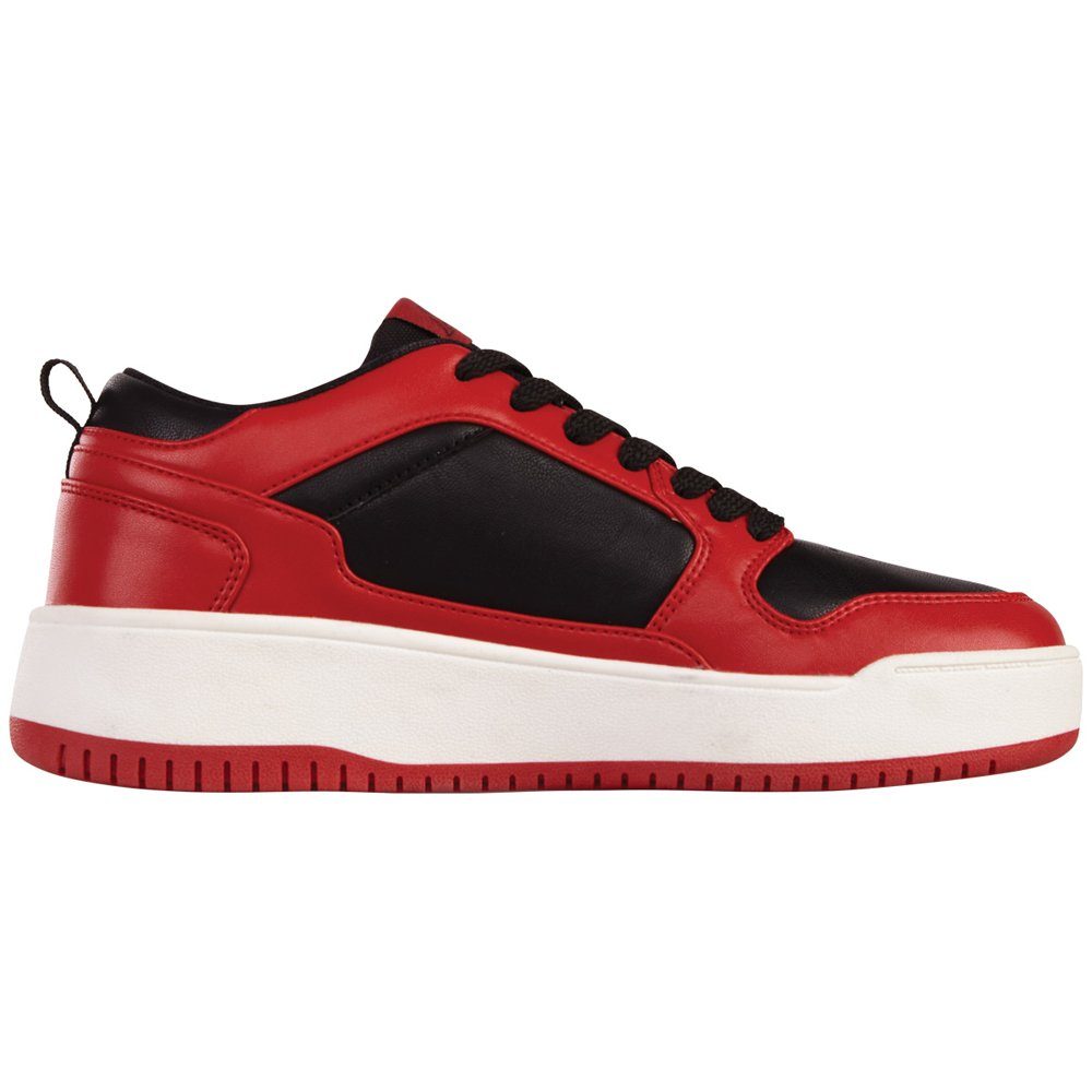 Kappa Sneaker mit angesagter Plateausohle red-black