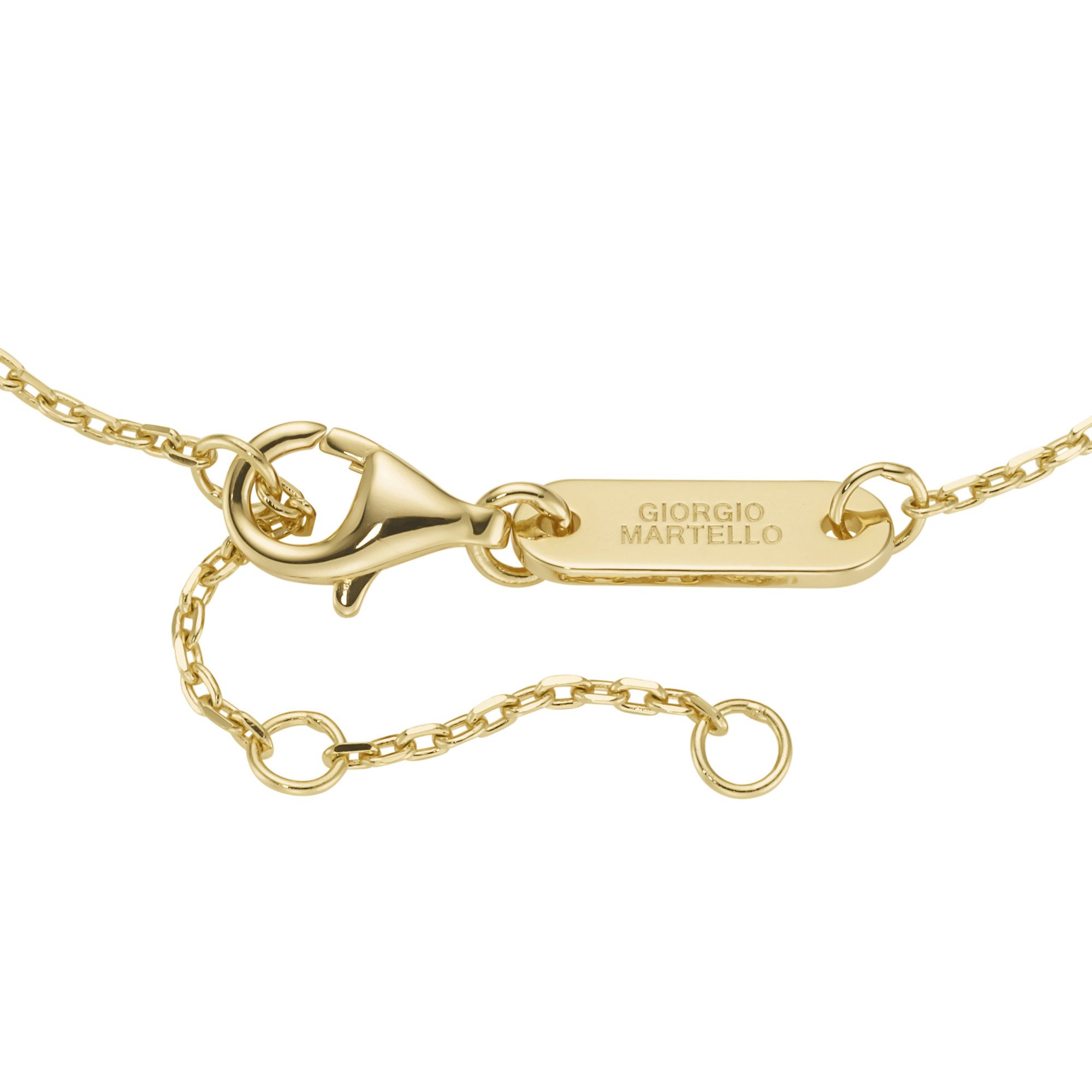 GIORGIO MARTELLO MILANO Armband mit Behang, farbige Zirkonia, vergoldet, Silber 925