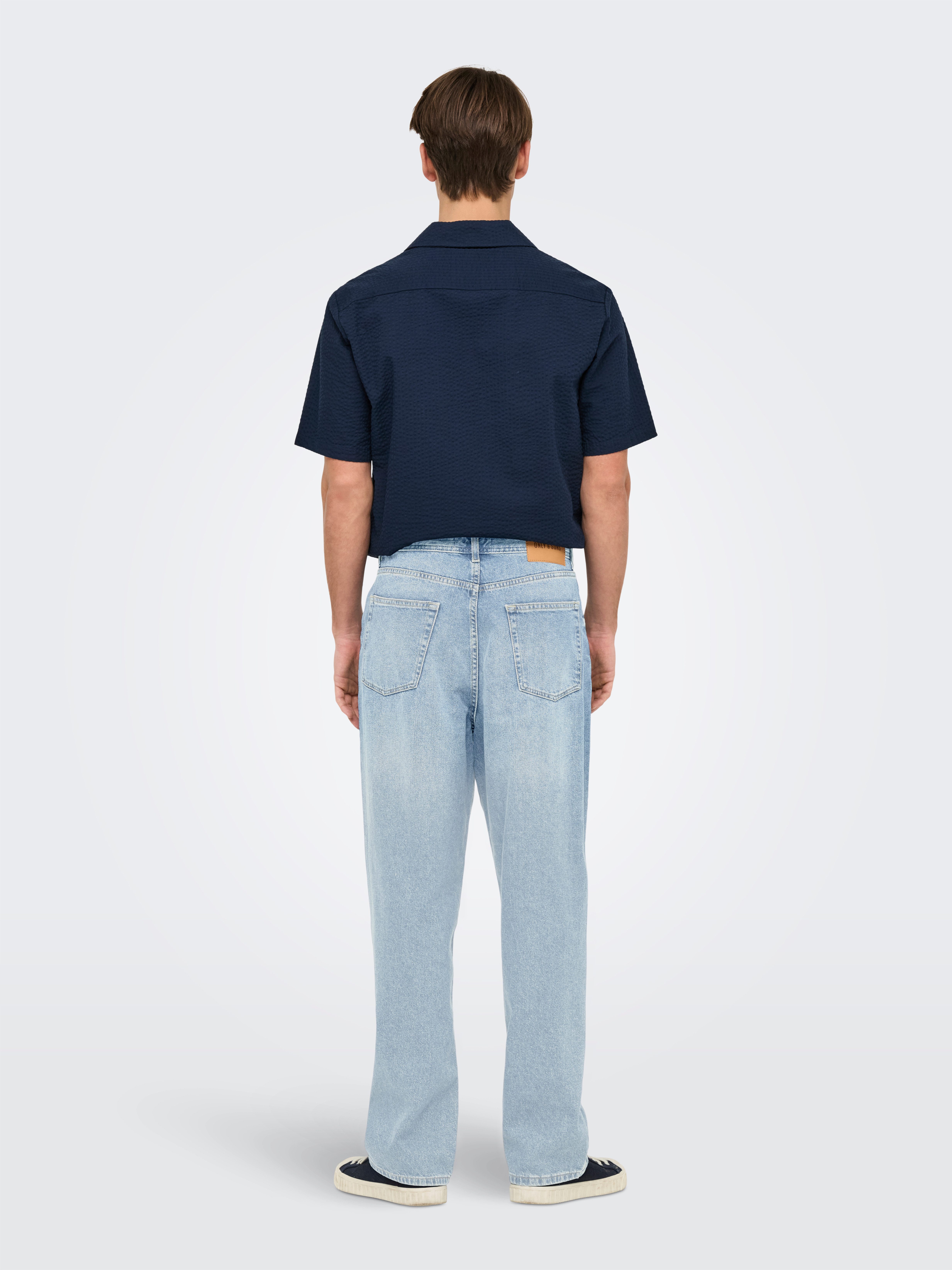 ONLY & SONS Relax-fit-Jeans ONSFADE LOOSE BOX TAI DNM MU OTL Baumwolle, relaxed fit