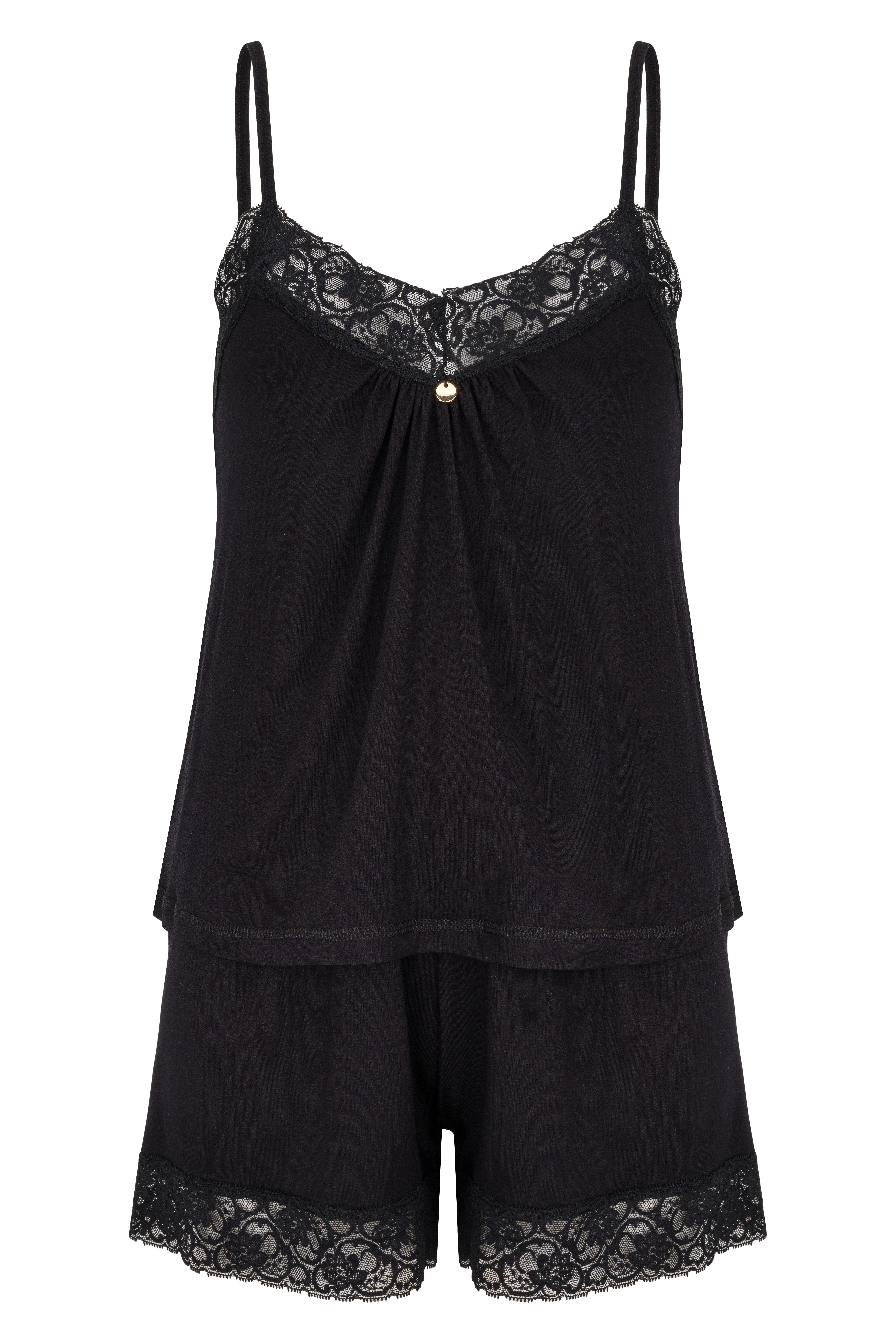 Mademoiselle Sommeil Shorty mit Spitze (2 tlg., 1 Stück) aus luxuriösen Vis günstig online kaufen