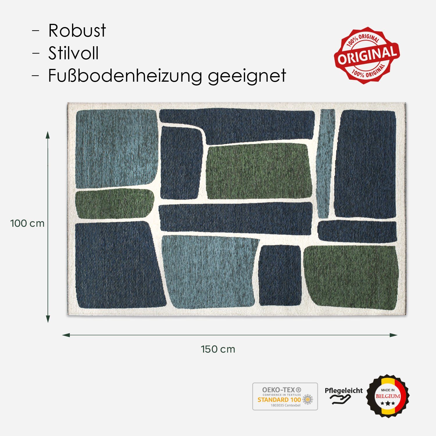 DomDeco Teppich Webteppich ZOE günstig online kaufen