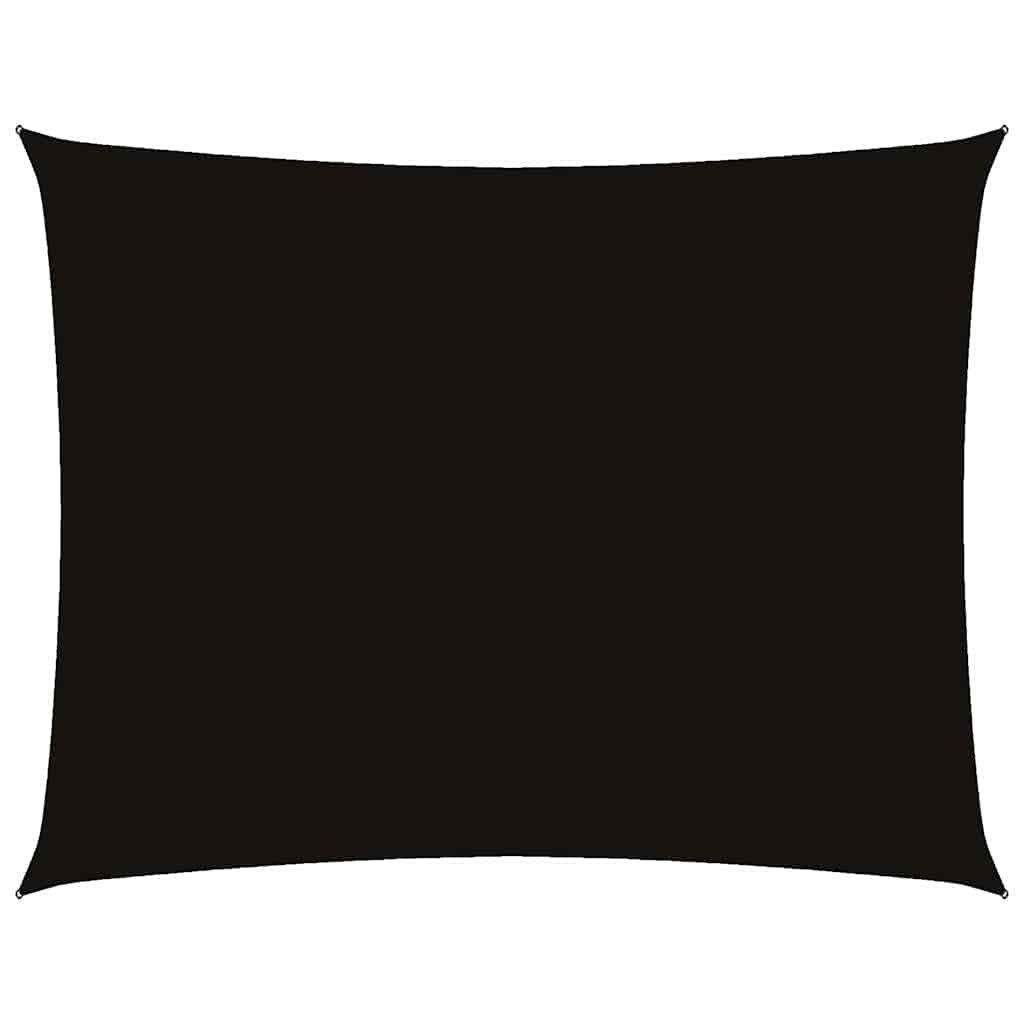 vidaXL Sonnensegel Sonnensegel Oxford-Gewebe Rechteckig 2x3,5 m Schwarz, (1-tlg)