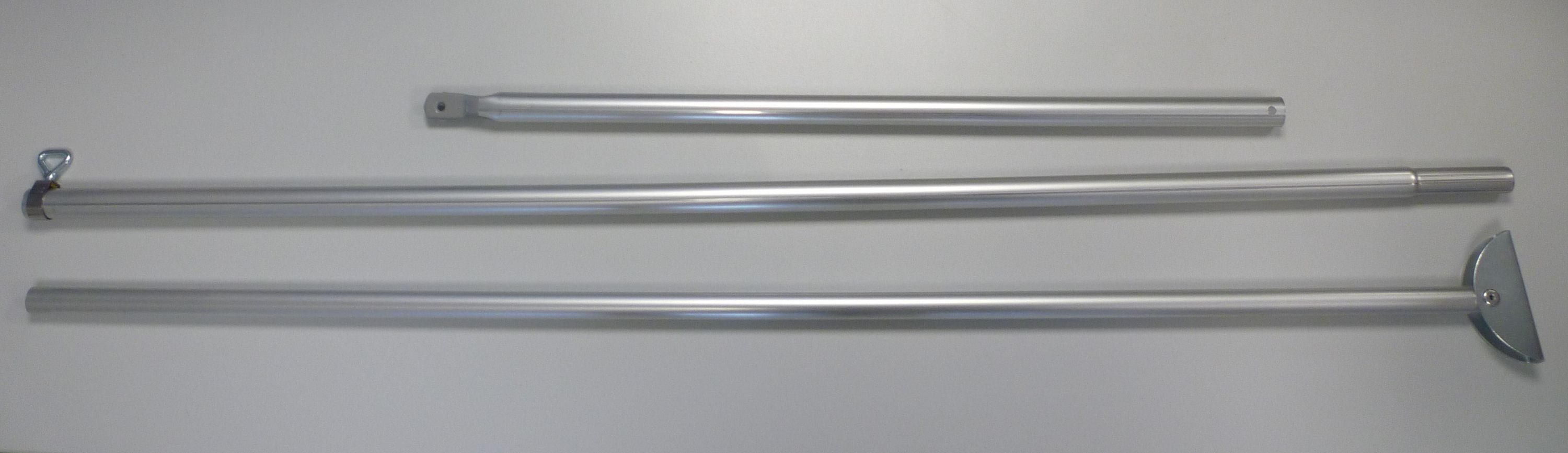dwt Zeltstange Andruckstange gerade 260cm 22 Al BF, SB-Pack, (1 Stk), gerade