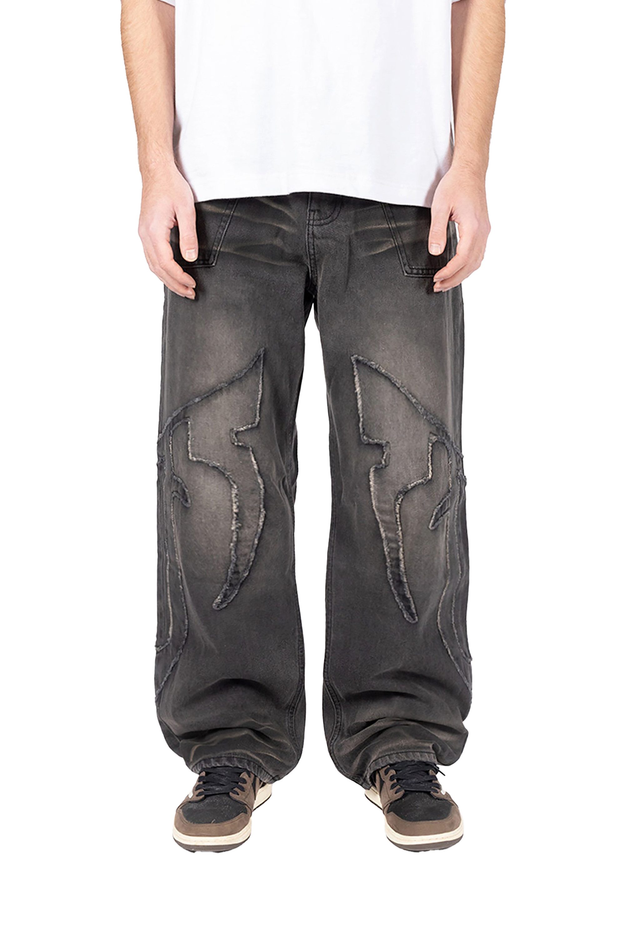 Favela Relax-fit-Jeans FAVELA Herren Baggy Jeans Distressed F black washed günstig online kaufen