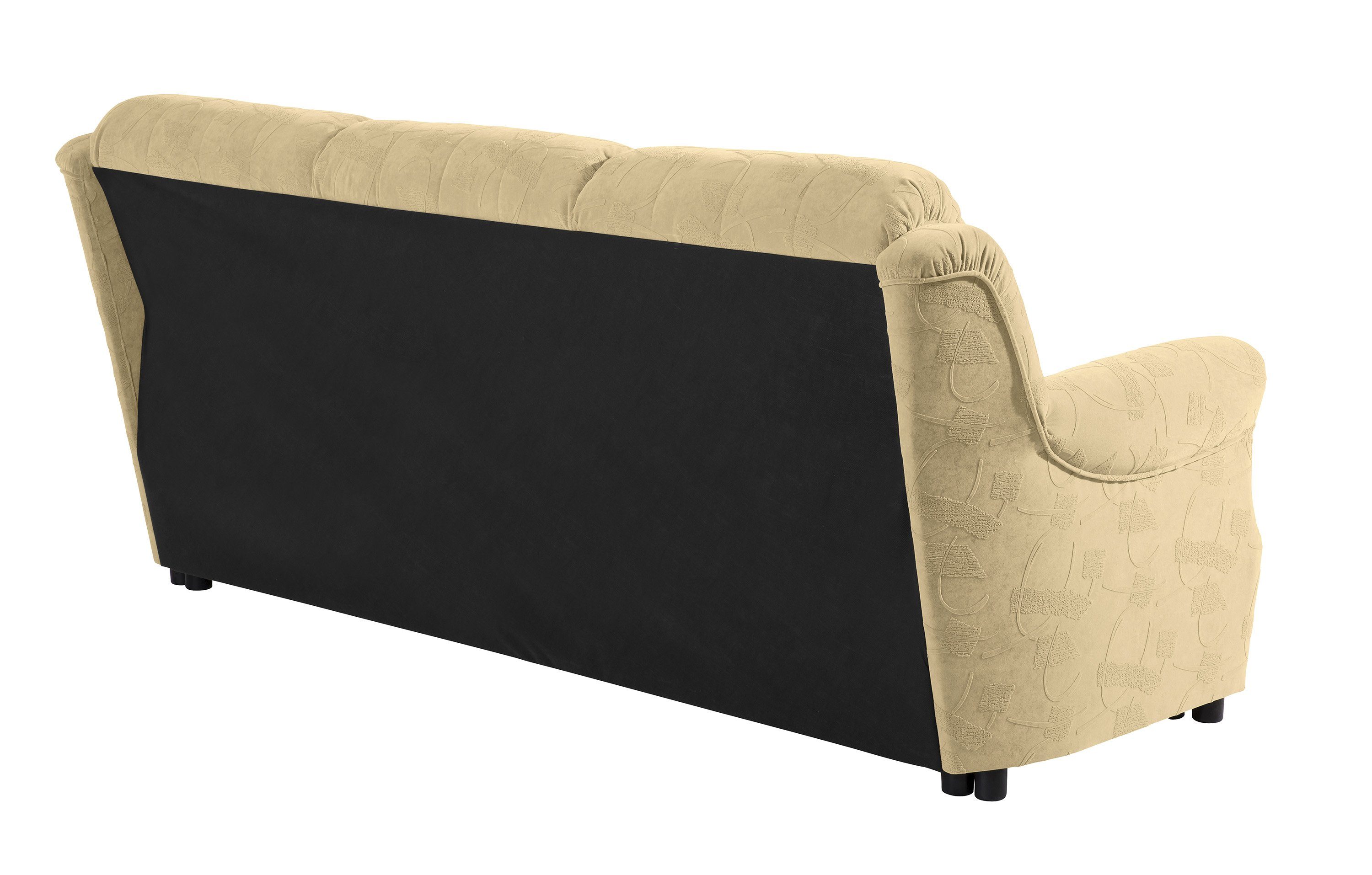 Sofa Moldau in Max Sofa Made Winzer® Microfaser Germany 3-Sitzer Stück, Bettfunktion mit Beige, 1