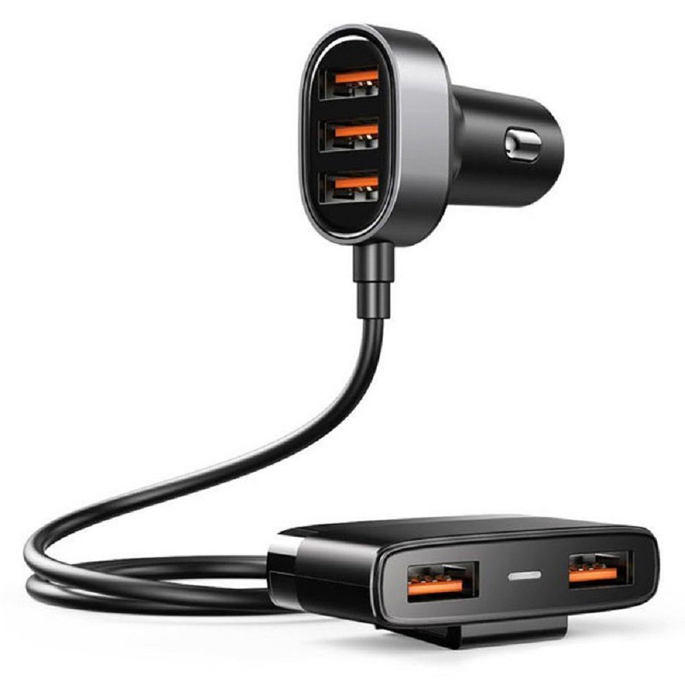 KFZ-Ladegerät 5xUSB Eingang 6.2A mit Extension Schnell-Ladegerät Smartphone-Ladegerät