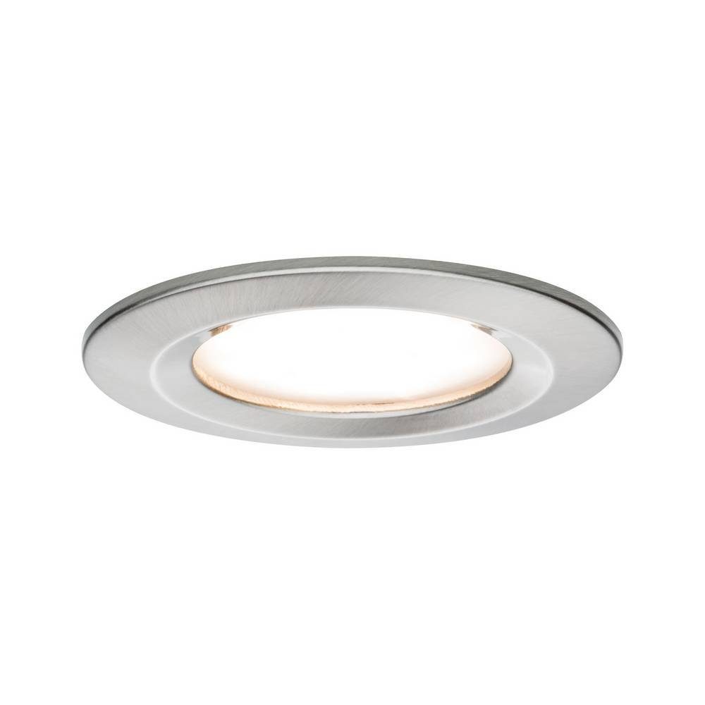 Paulmann LED Einbauleuchte LED Einbauleuchte Coin starr IP44 rund 78mm Coin 6W 460lm 93457, Geringe Einbautiefe