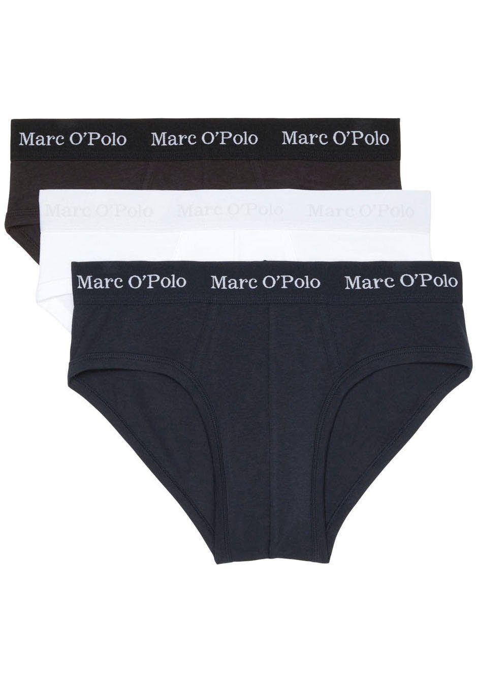 Marc O\'Polo Slip (Packung, 3-St), Tragekomfort aufgrund 95 % Baumwolle | Klassische Slips