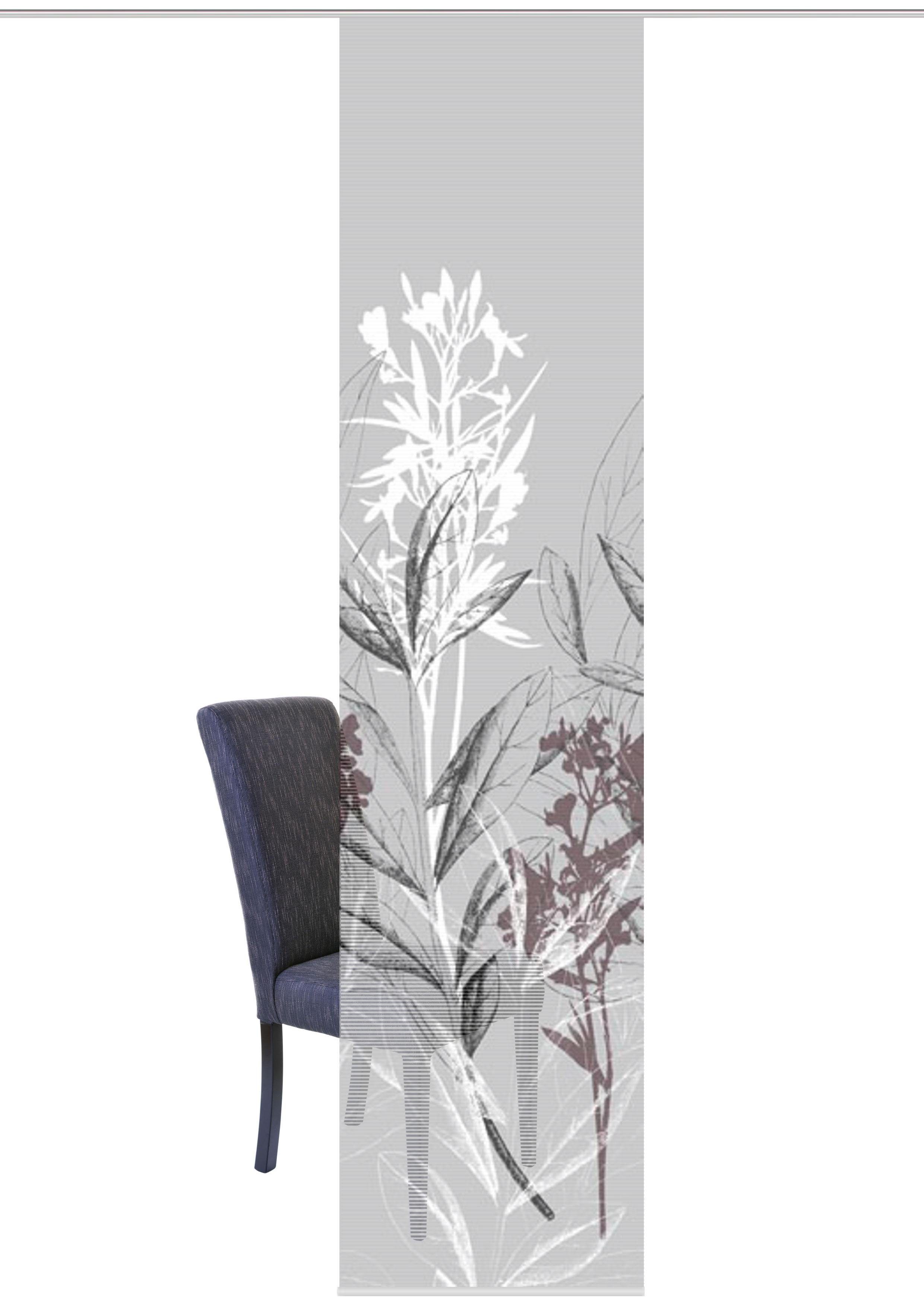 Vision S Schiebegardine SEMORA (1 St), Paneelwagen, halbtransparent, HxB: 260x60, Schiebevorhang Bambusoptik Digitaldruck