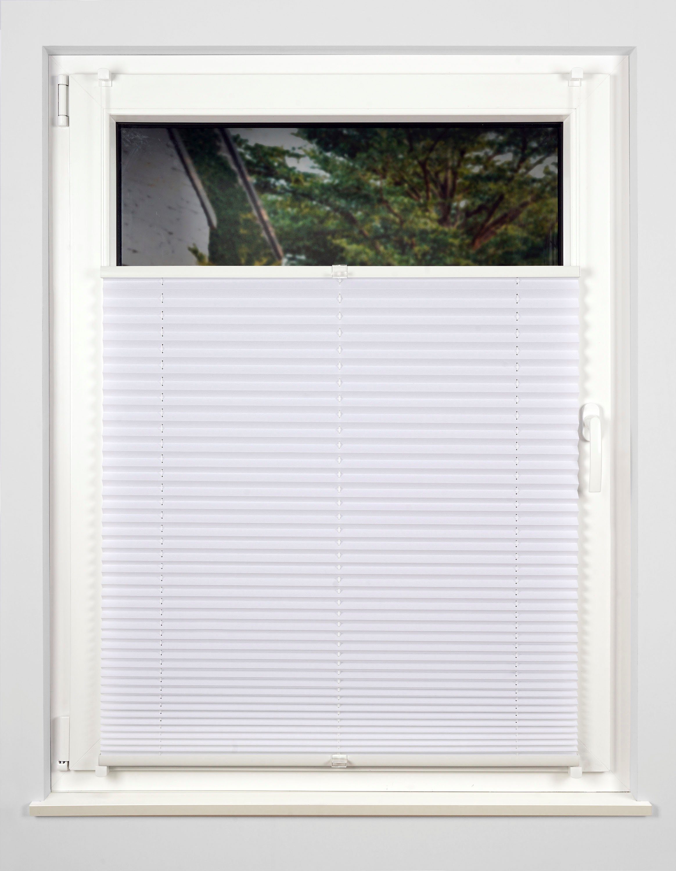 mydeco Plissee Free, Lichtschutz, ohne Bohren, verspannt, Klemmfix
