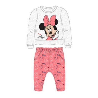 Disney Shirt & Hose Baby Trainingsanzug Set, langarm, Pullover mit Hose, Minnie Mouse (Set, 2-tlg)