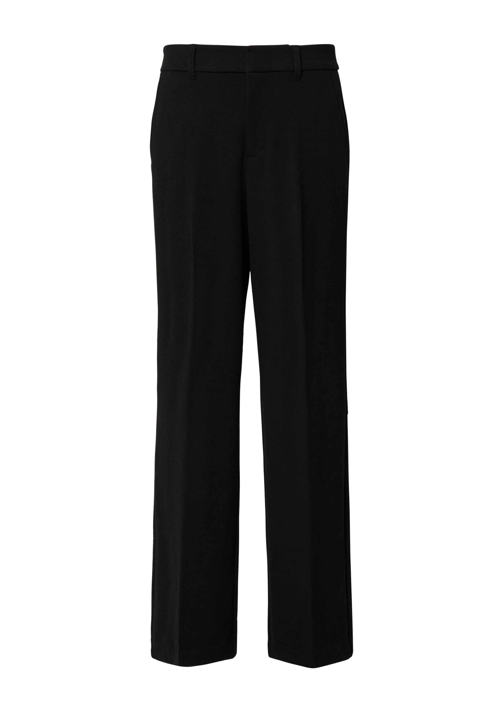 s.Oliver Chinos Hose Wide-Leg-Hose aus Struktur-Jersey günstig online kaufen