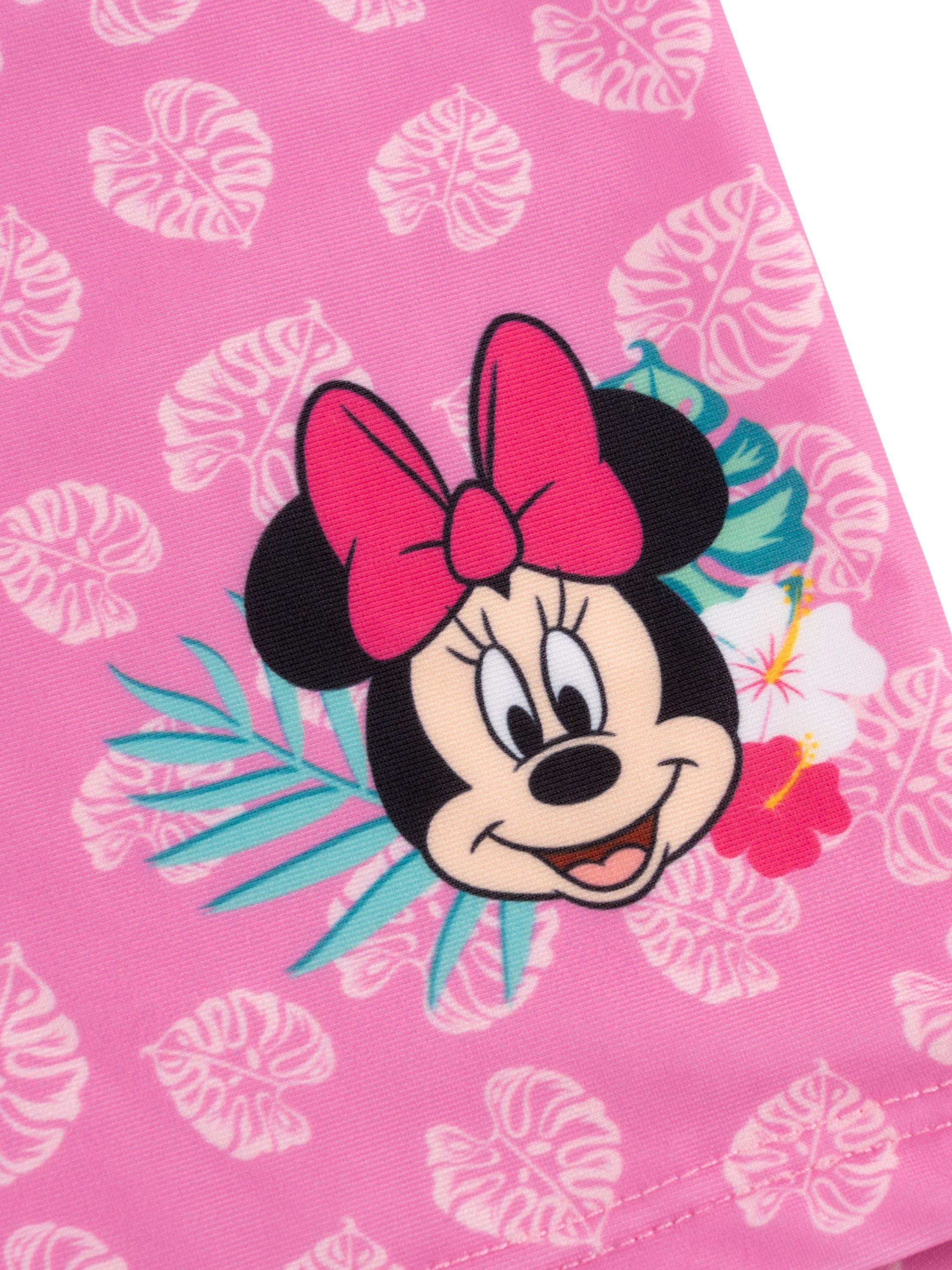 United Labels® Badeanzug Minnie Mouse Schwimmset UV-Schutz 30 Badeanzug langarm Shirt Hose
