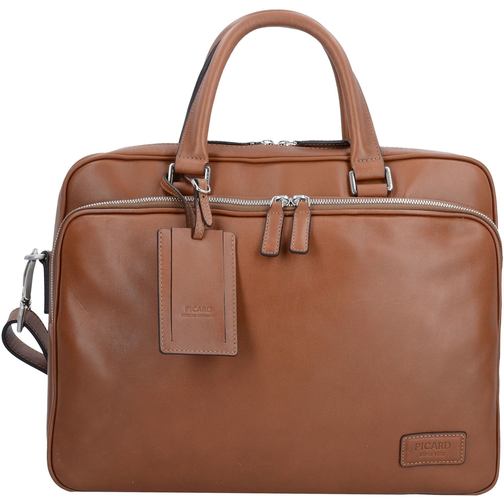 Picard Aktentasche Authentic, Leder cognac