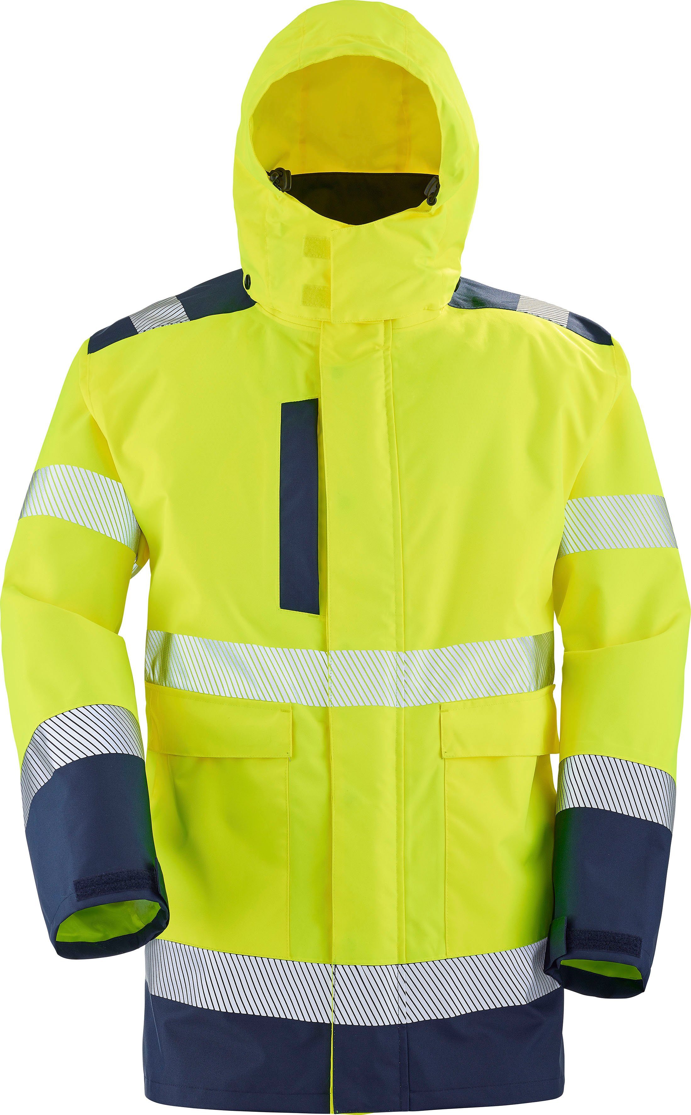 GELB Unisex 3XL, FLUO NAVY Gr. Multifunktional / Warnschutz, 4-in-1-Parka "Matra" 3-in-1-Funktionsjacke S- Cepovett