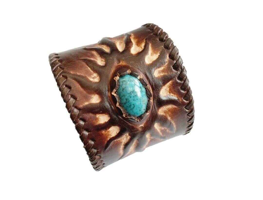 Westernlifestyle Lederarmband Echt Lederarmband Westernarmband BREIT braun günstig online kaufen