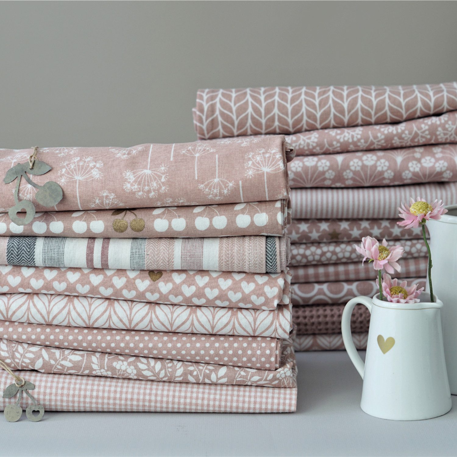Krasilnikoff Geschirrtuch Micro Dots, (2-tlg., 2-teilig), günstig online kaufen